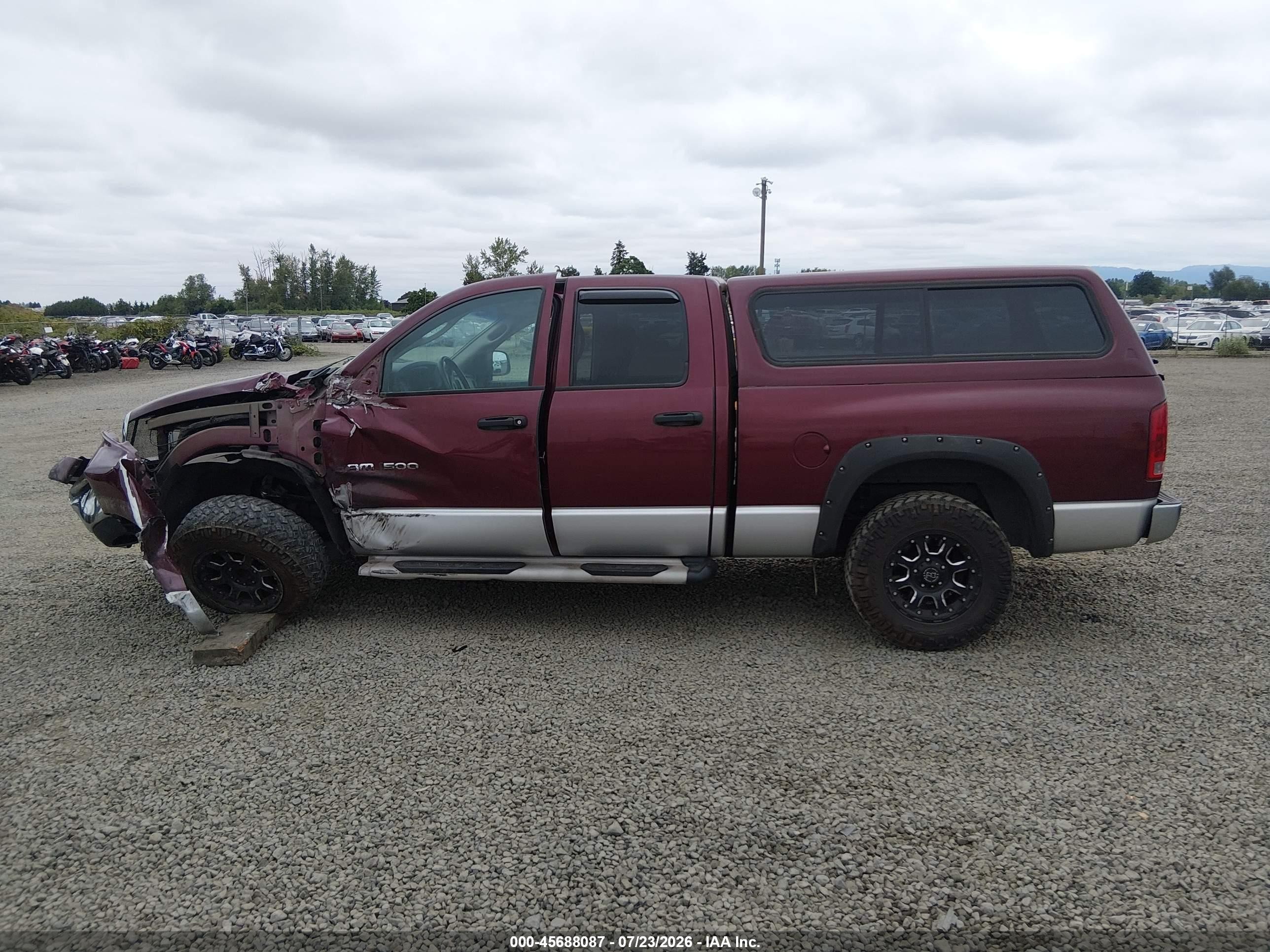2003 Dodge Ram 1500 Slt/laramie/st Red vin: 1D7HA18N03S162912