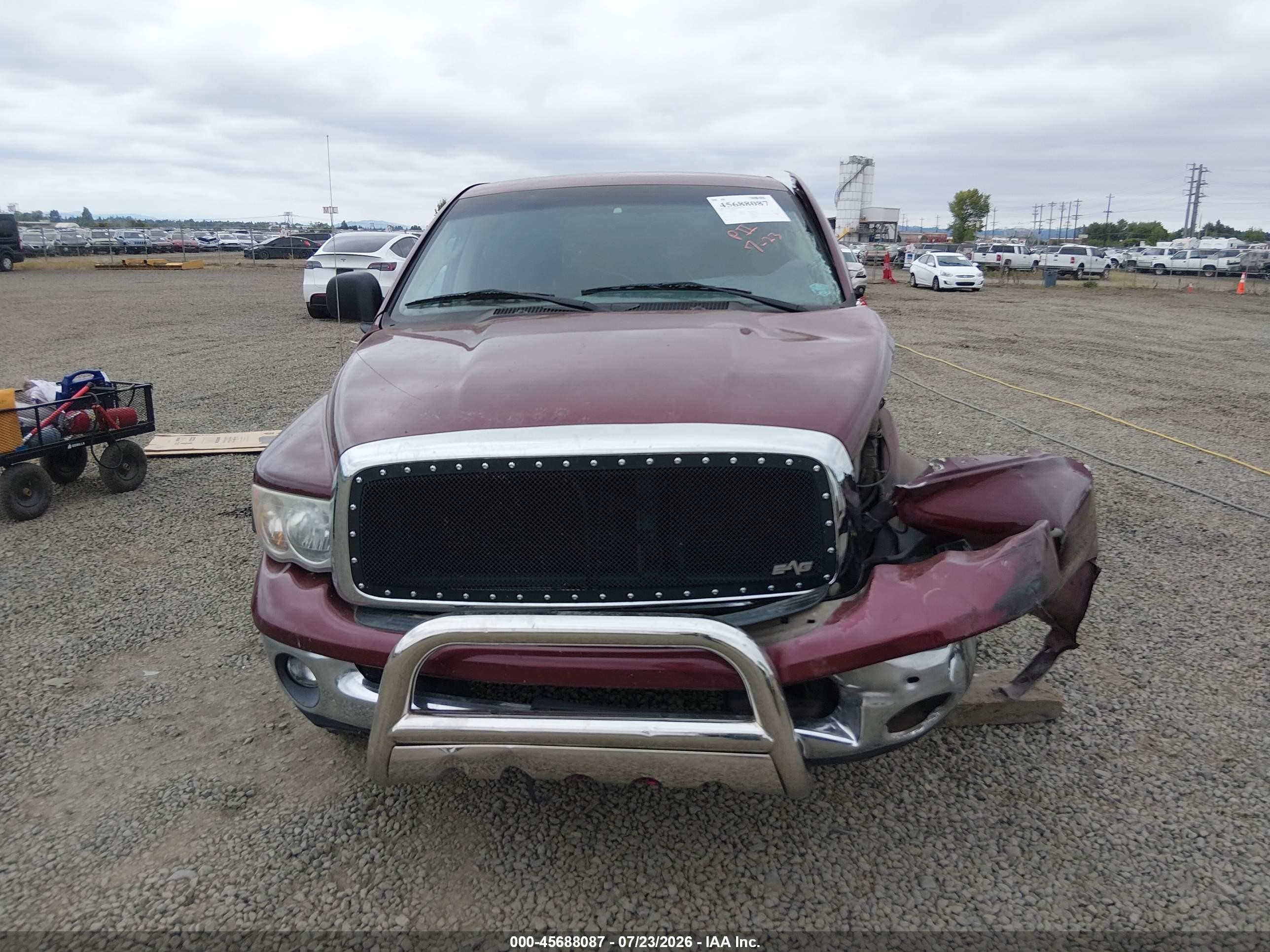2003 Dodge Ram 1500 Slt/laramie/st Red vin: 1D7HA18N03S162912