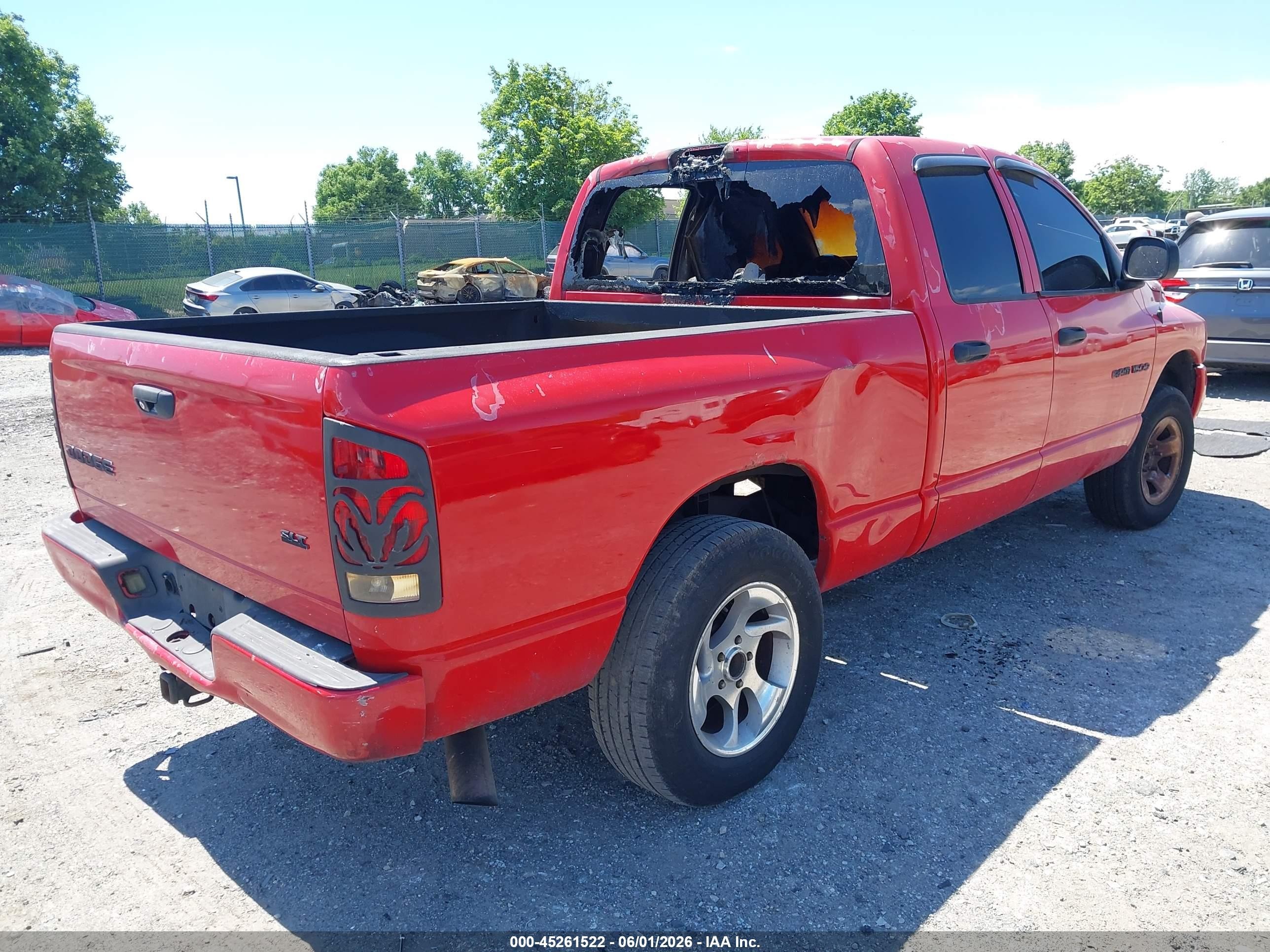 2003 Dodge Ram 1500   Red vin: 1D7HA18N03S165597