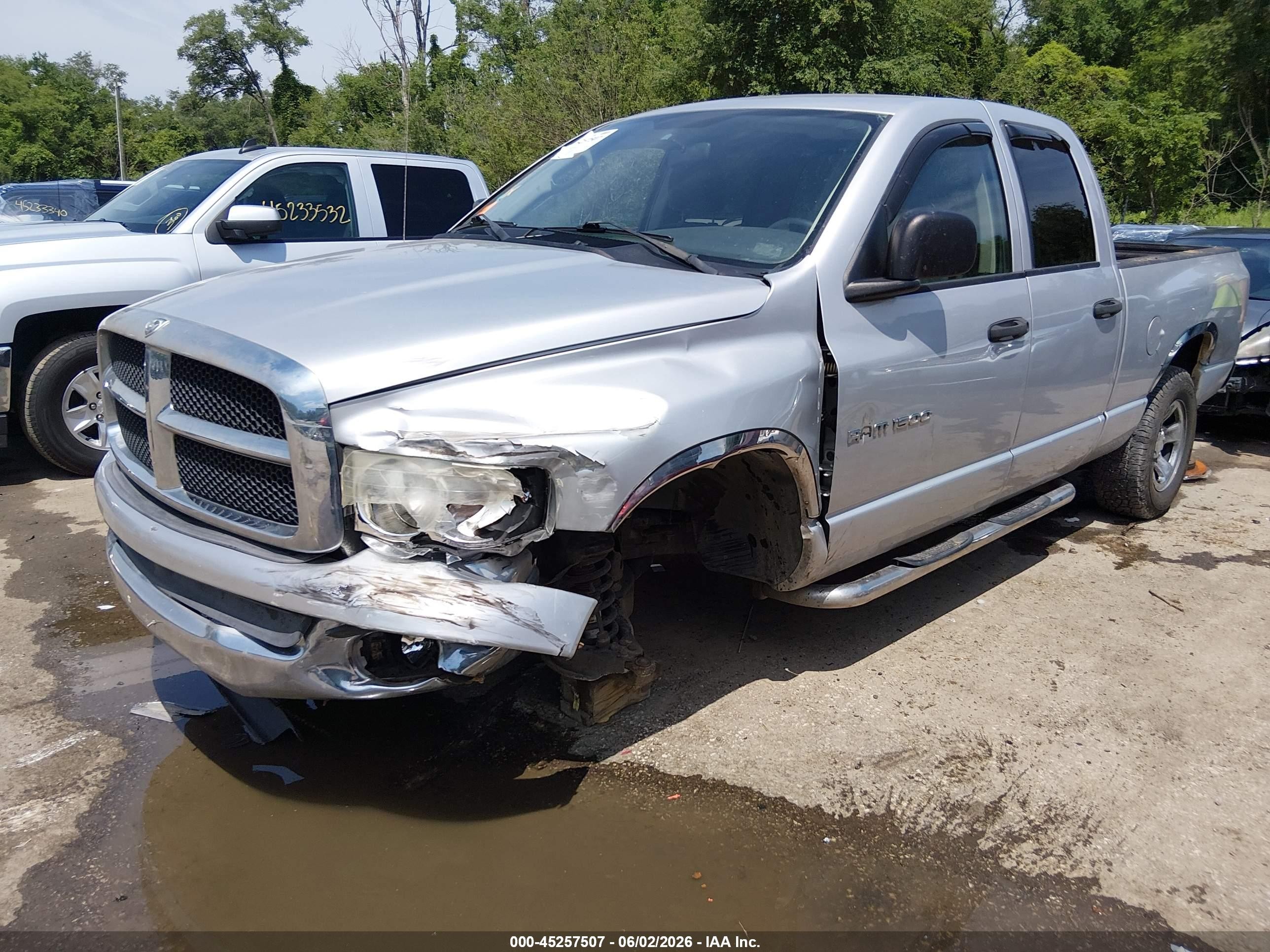 2003 Dodge Ram 1500 Slt/laramie/st Silver vin: 1D7HA18N03S252285