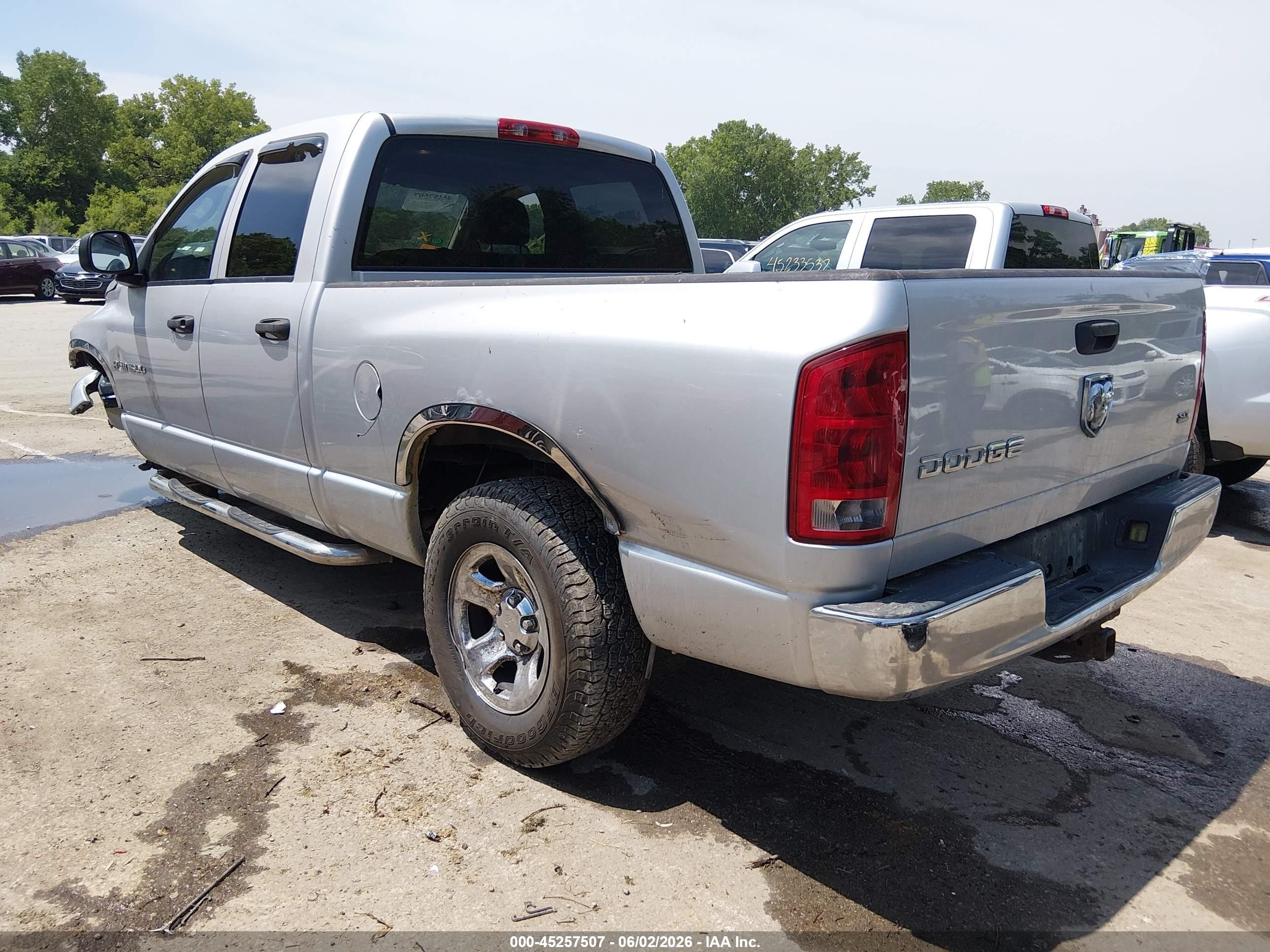 2003 Dodge Ram 1500 Slt/laramie/st Silver vin: 1D7HA18N03S252285