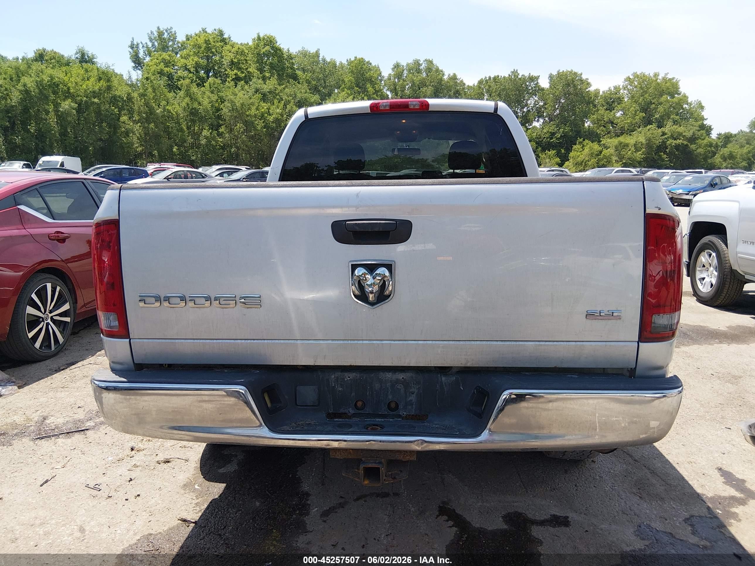 2003 Dodge Ram 1500 Slt/laramie/st Silver vin: 1D7HA18N03S252285