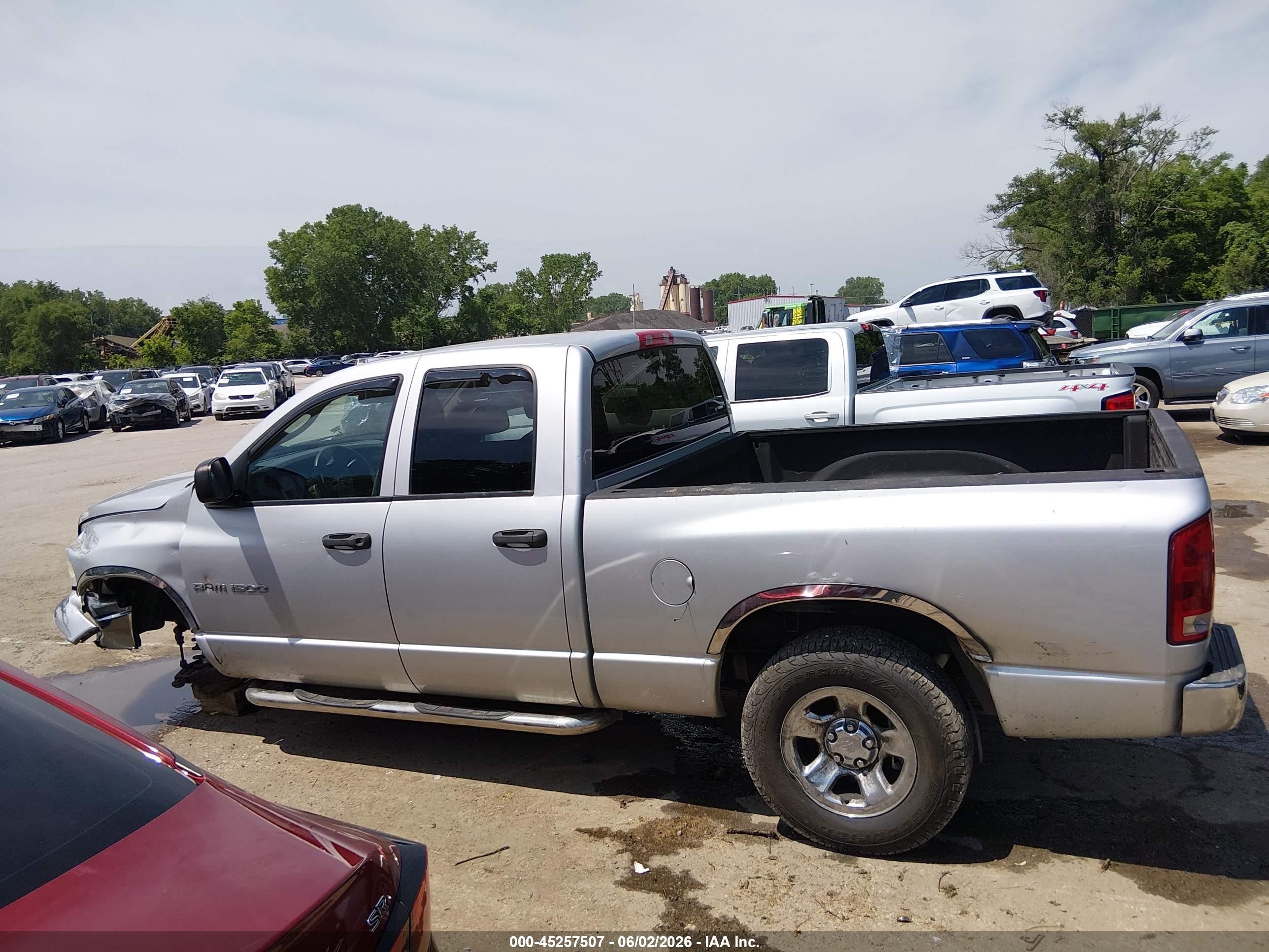 2003 Dodge Ram 1500 Slt/laramie/st Silver vin: 1D7HA18N03S252285
