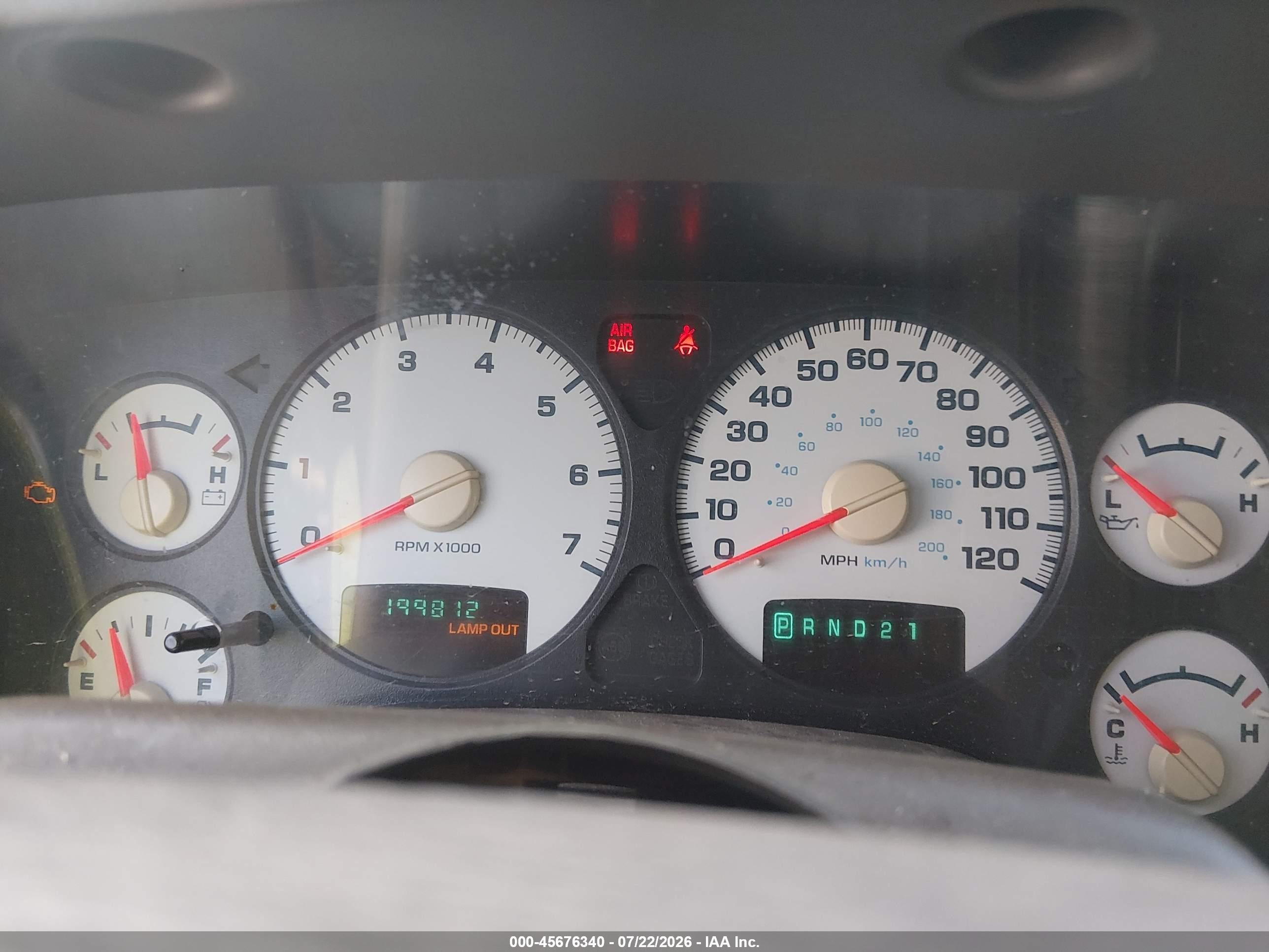 2003 Dodge Ram 1500 Slt/laramie/st Green vin: 1D7HA18N03S379375