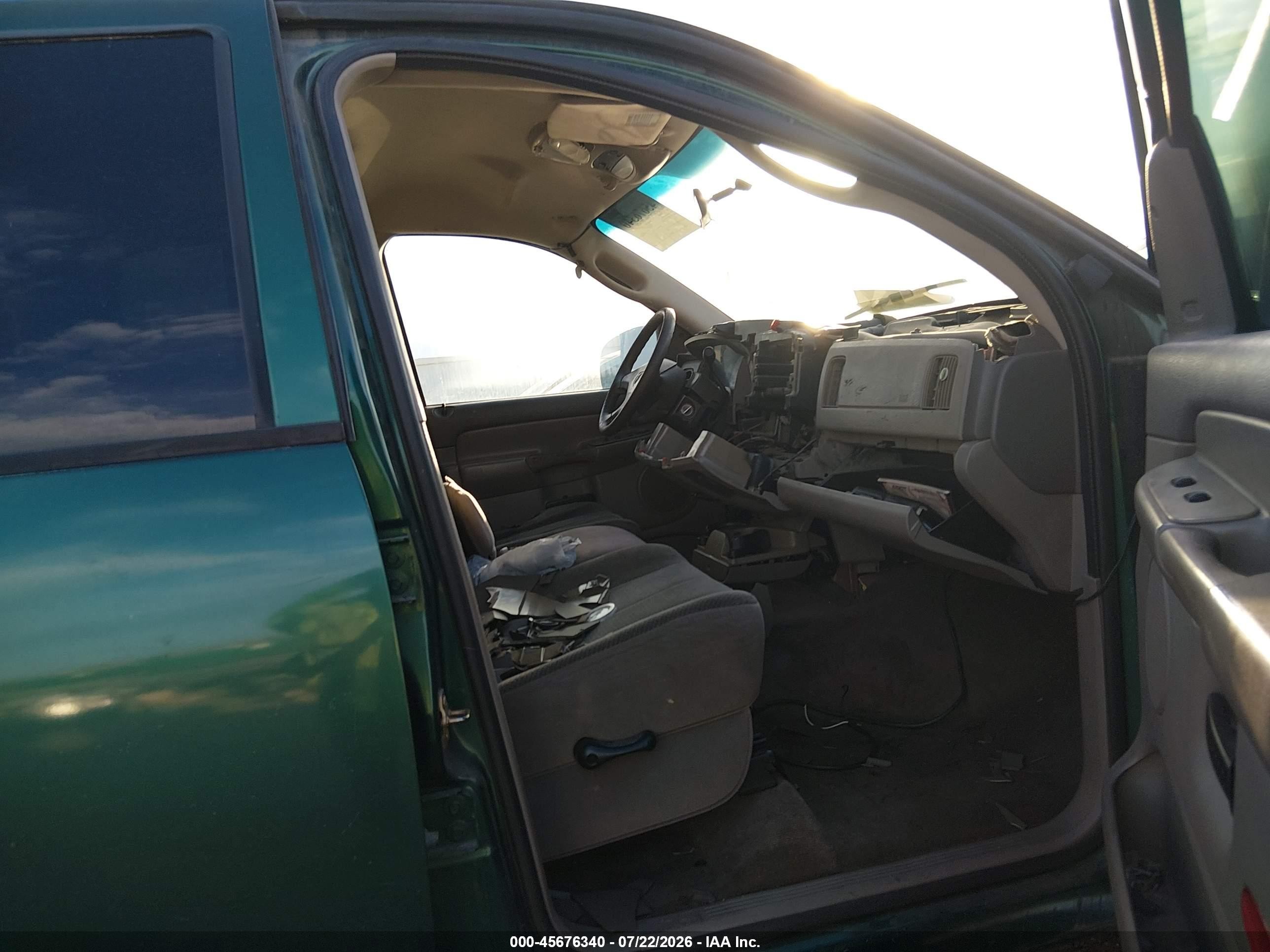 2003 Dodge Ram 1500 Slt/laramie/st Green vin: 1D7HA18N03S379375