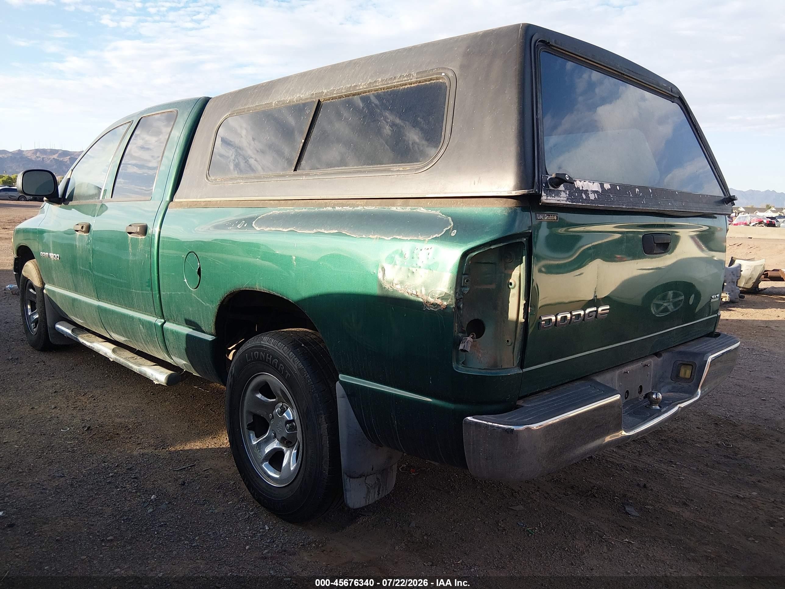 2003 Dodge Ram 1500 Slt/laramie/st Green vin: 1D7HA18N03S379375