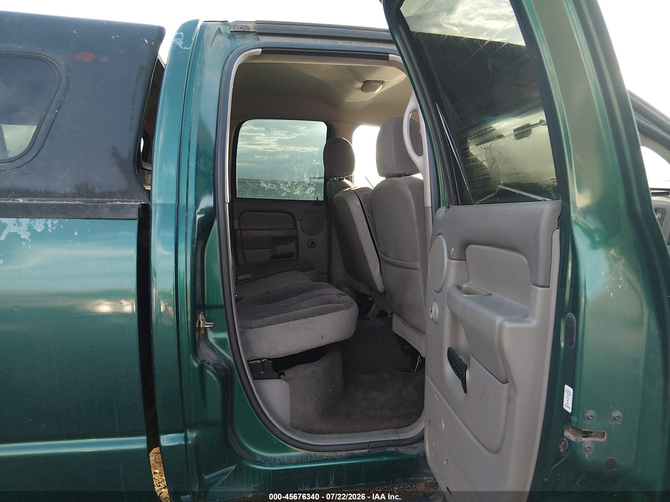 2003 Dodge Ram 1500 Slt/laramie/st Green vin: 1D7HA18N03S379375
