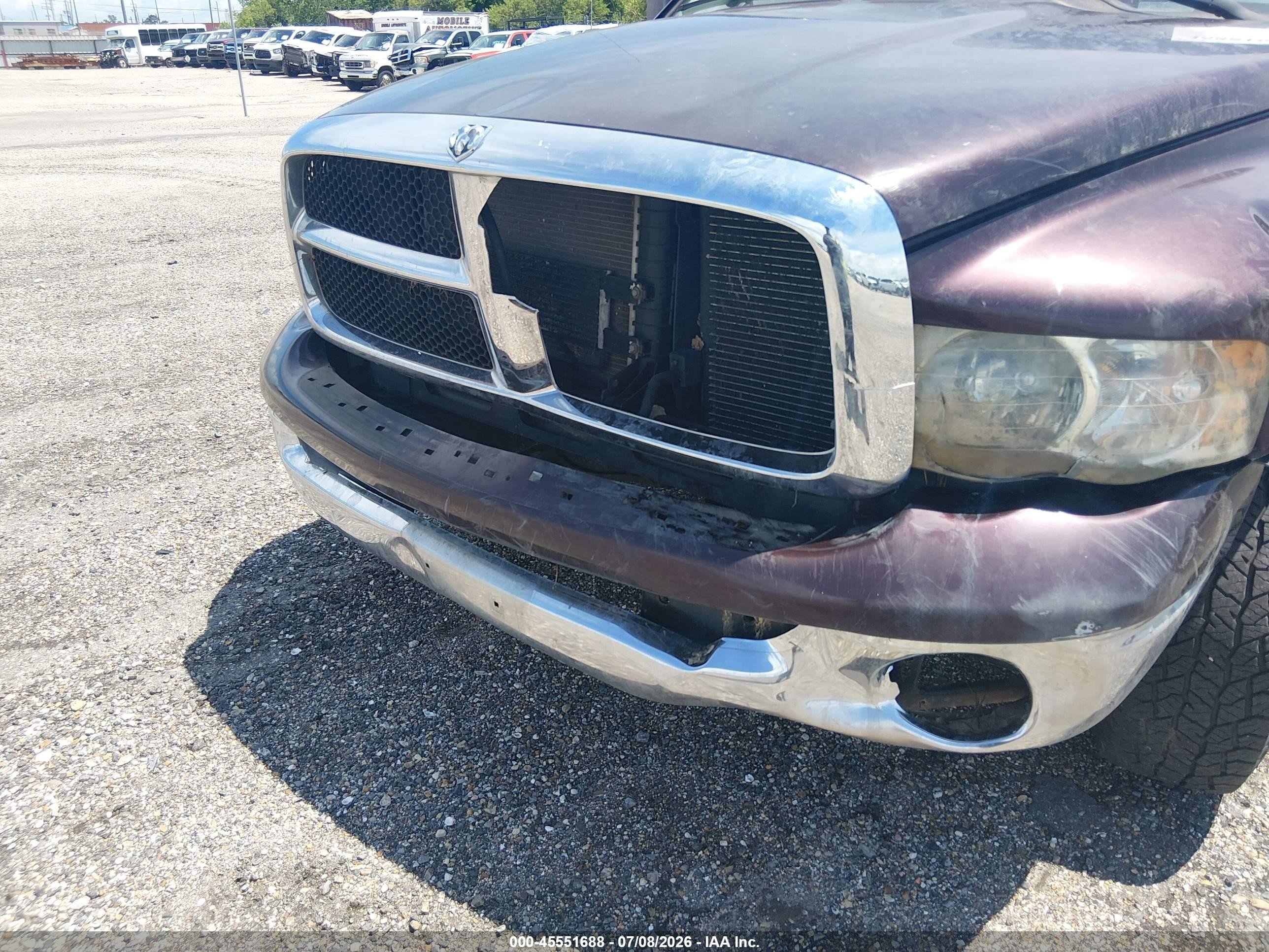 2004 Dodge Ram 1500 Slt/laramie Burgundy vin: 1D7HA18N04J116696