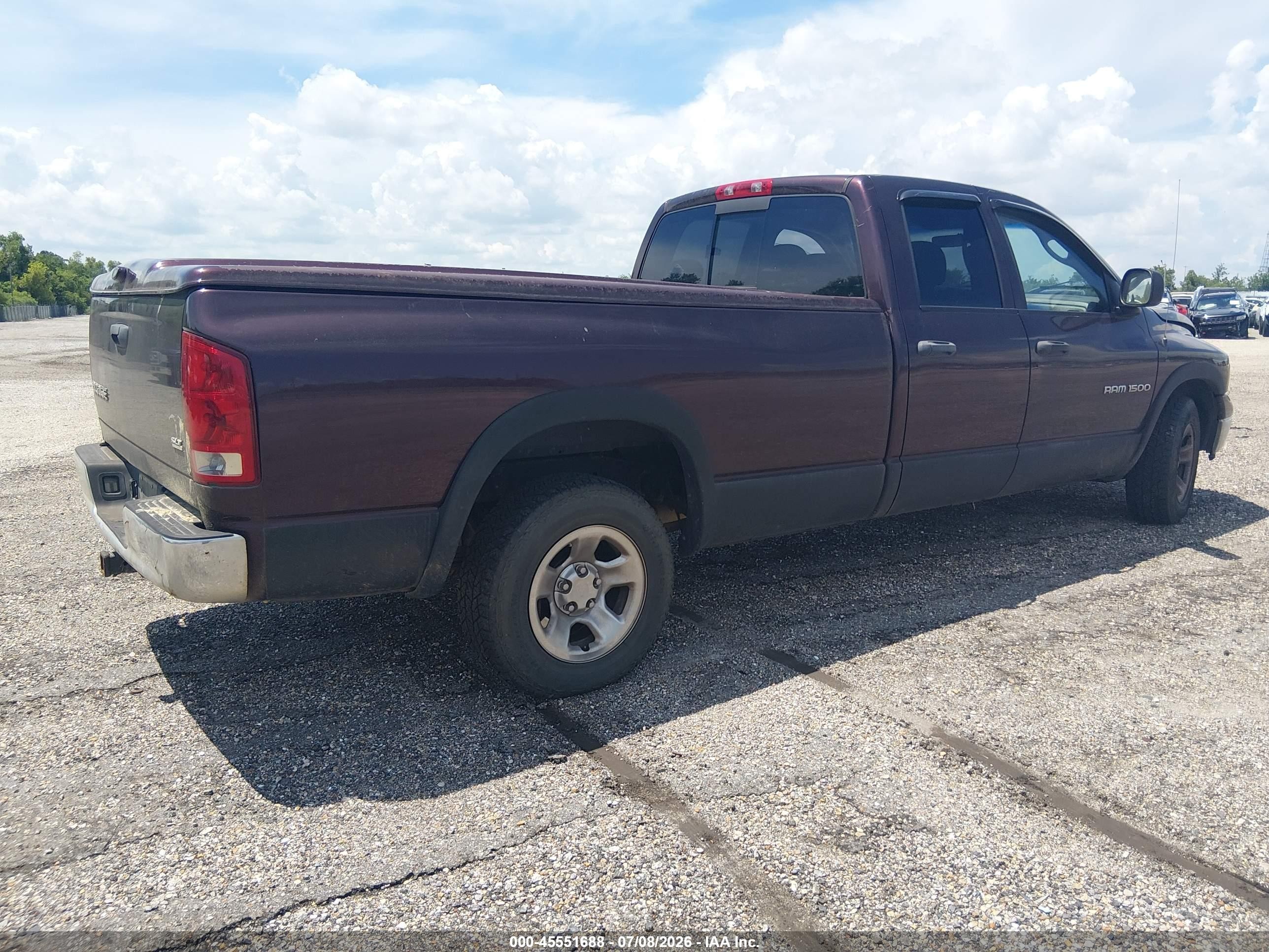 2004 Dodge Ram 1500 Slt/laramie Burgundy vin: 1D7HA18N04J116696