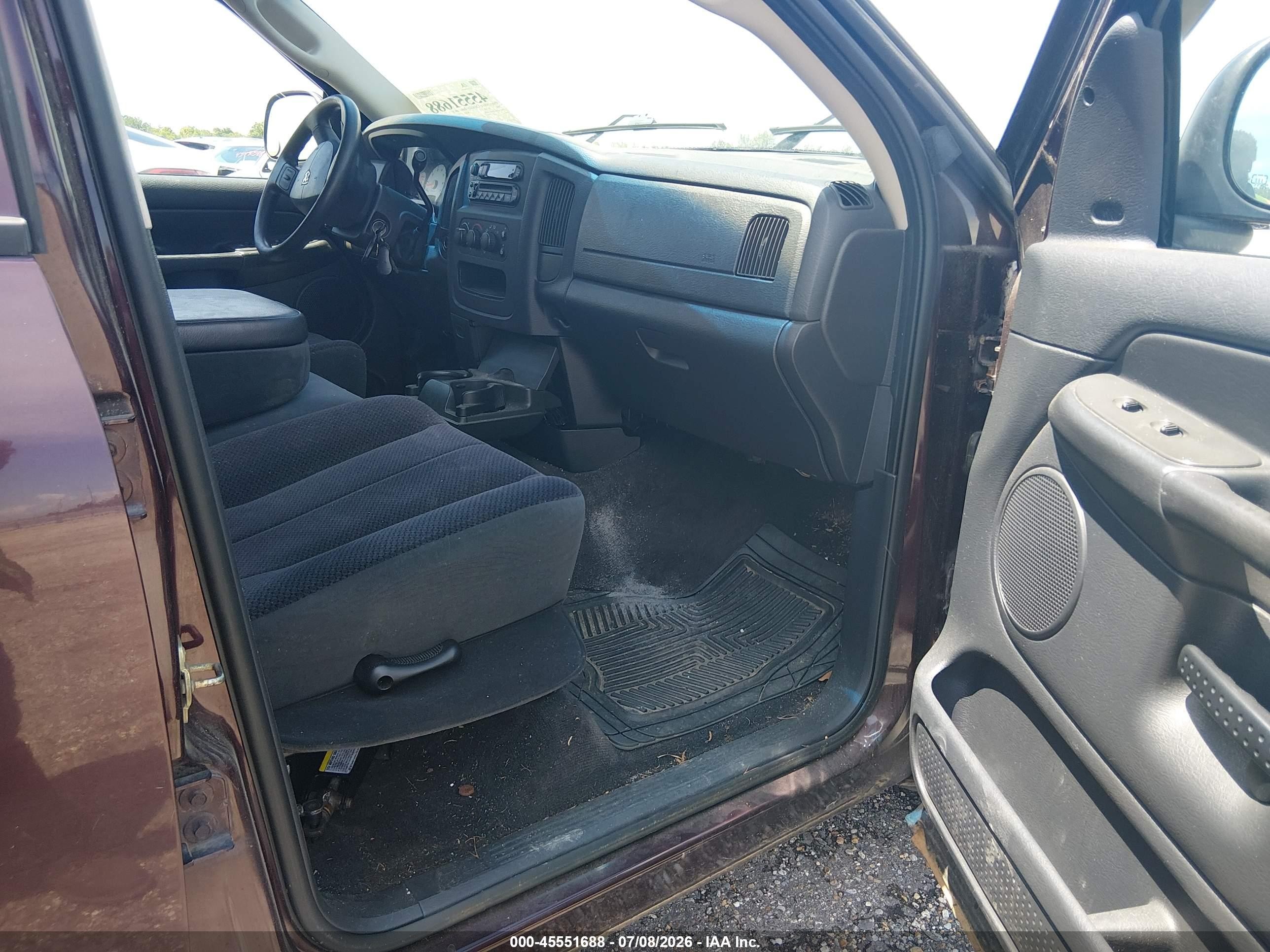 2004 Dodge Ram 1500 Slt/laramie Burgundy vin: 1D7HA18N04J116696