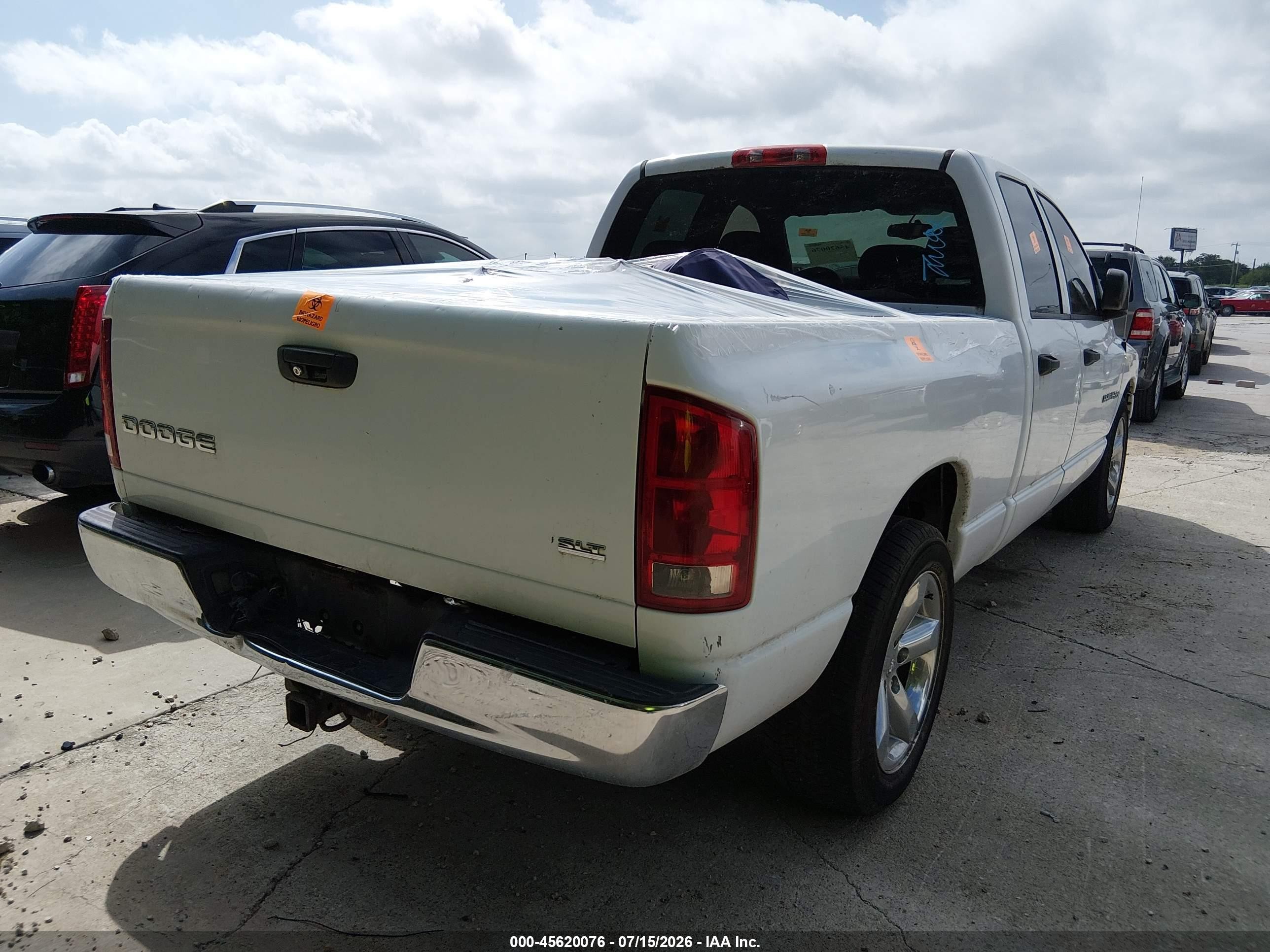 2004 Dodge Ram 1500 Slt/laramie White vin: 1D7HA18N04S505087