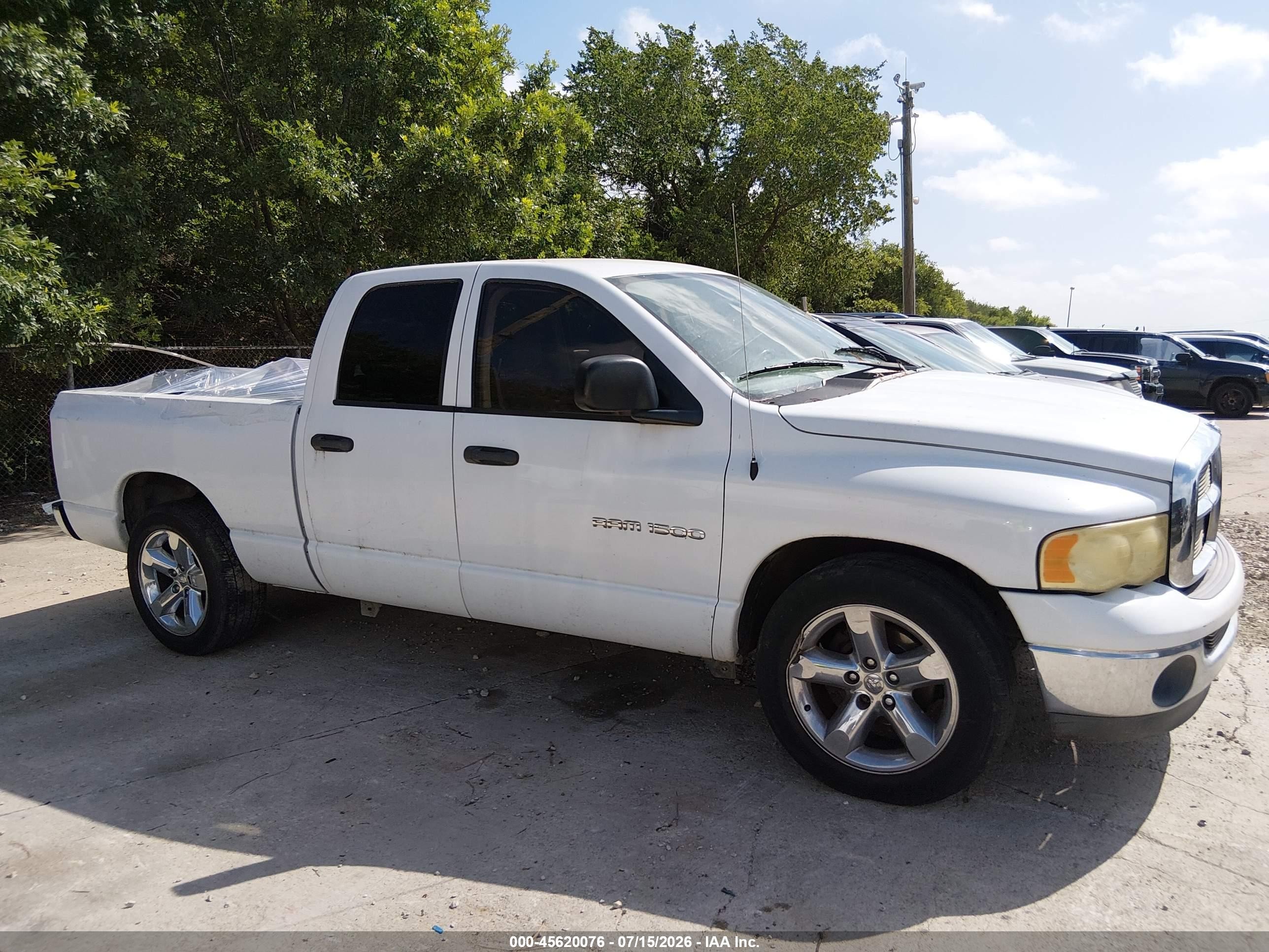 2004 Dodge Ram 1500 Slt/laramie White vin: 1D7HA18N04S505087