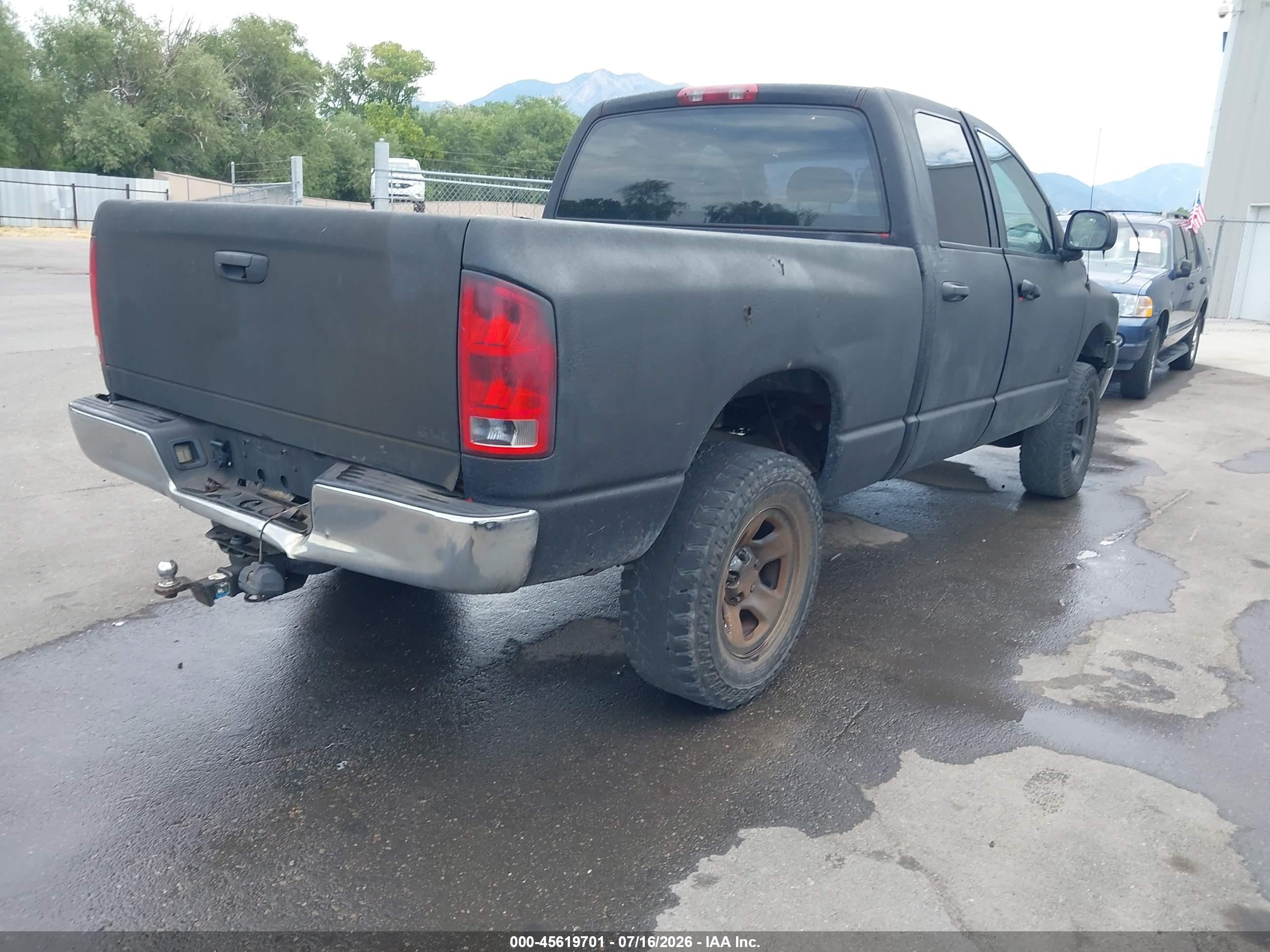 2004 Dodge Ram 1500 Slt/laramie Black vin: 1D7HA18N04S722848