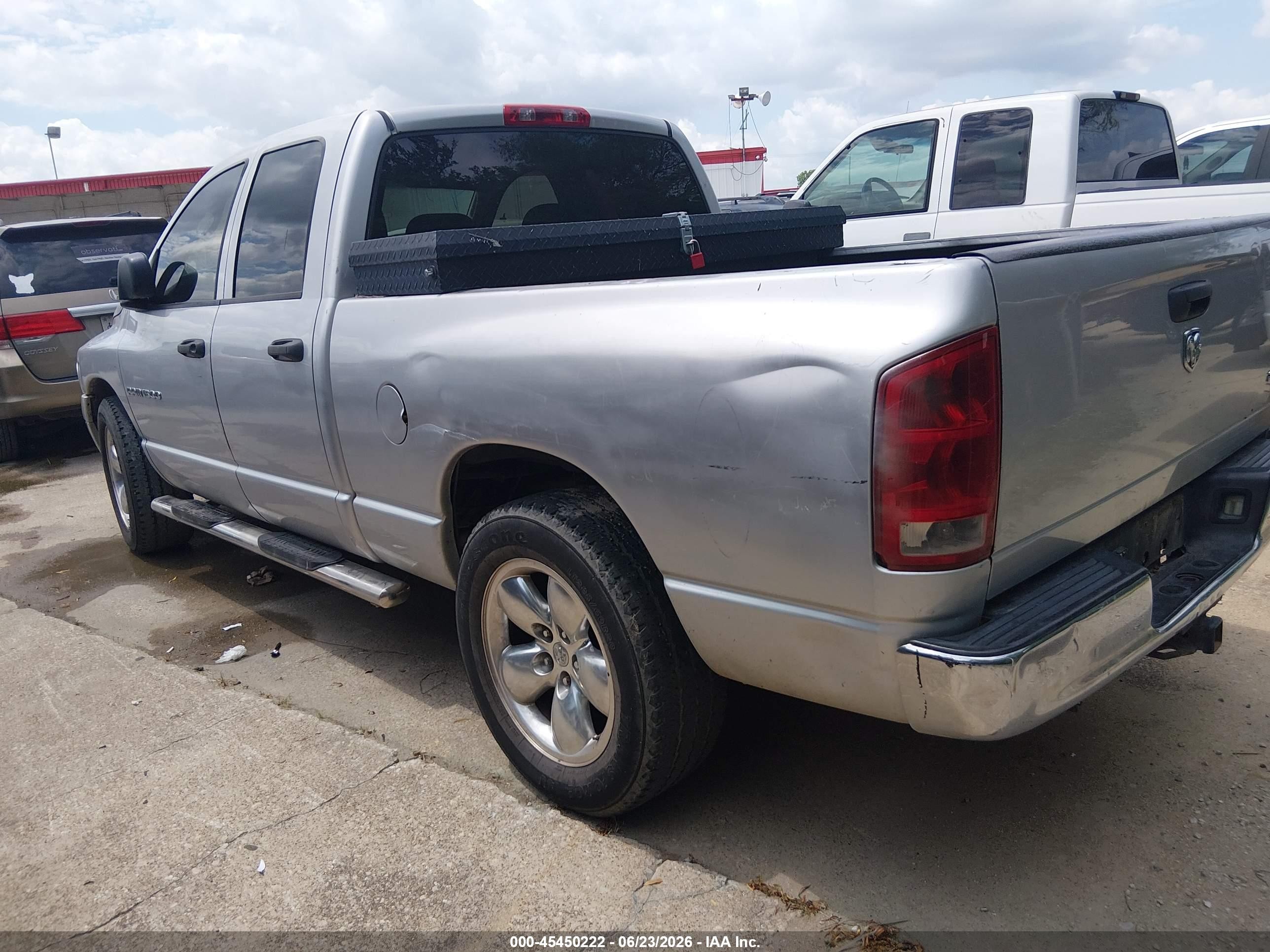 2005 Dodge Ram 1500 Slt/laramie Silver vin: 1D7HA18N05J595199