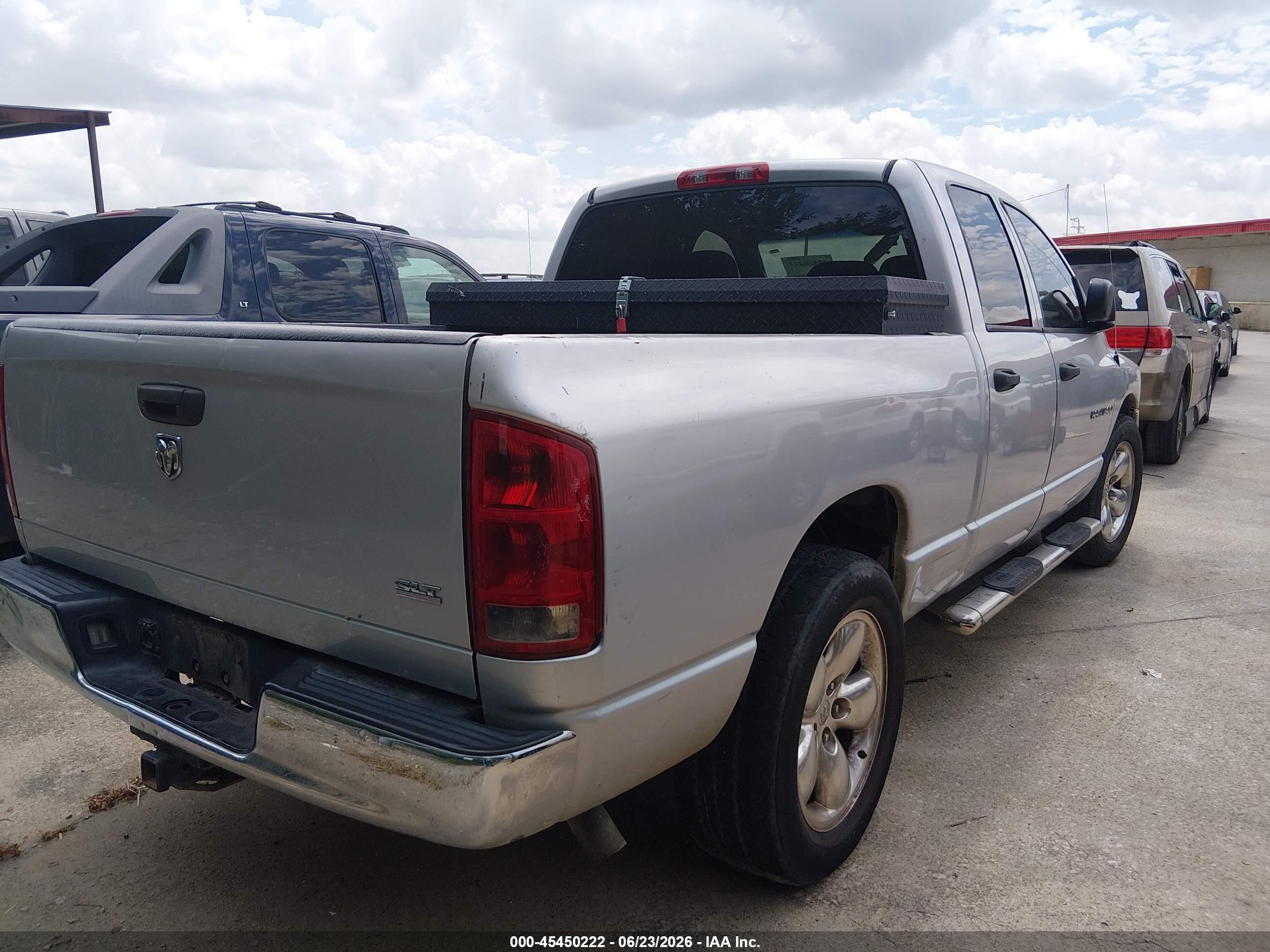 2005 Dodge Ram 1500 Slt/laramie Silver vin: 1D7HA18N05J595199