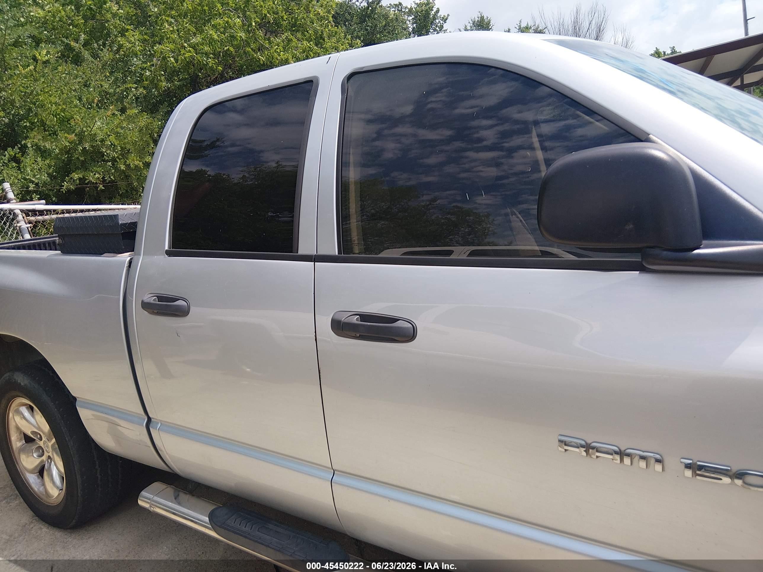 2005 Dodge Ram 1500 Slt/laramie Silver vin: 1D7HA18N05J595199