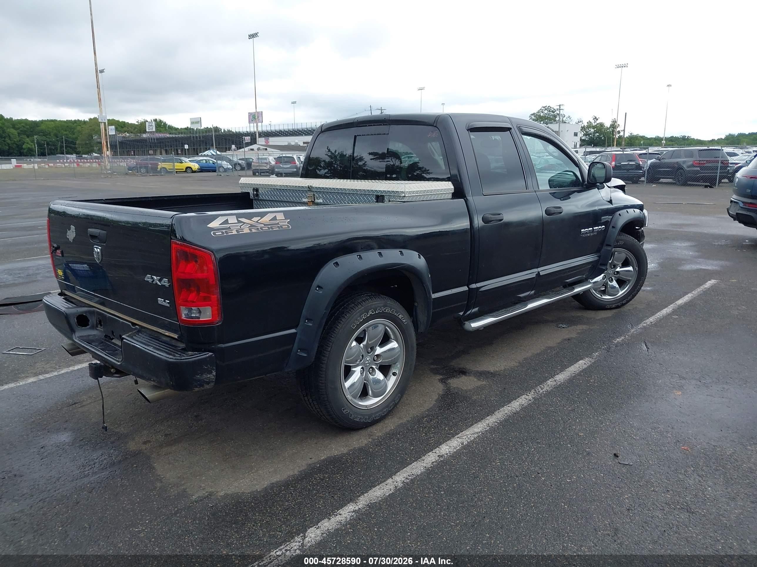 2005 Dodge Ram 1500 Slt/laramie Black vin: 1D7HA18N05S355211
