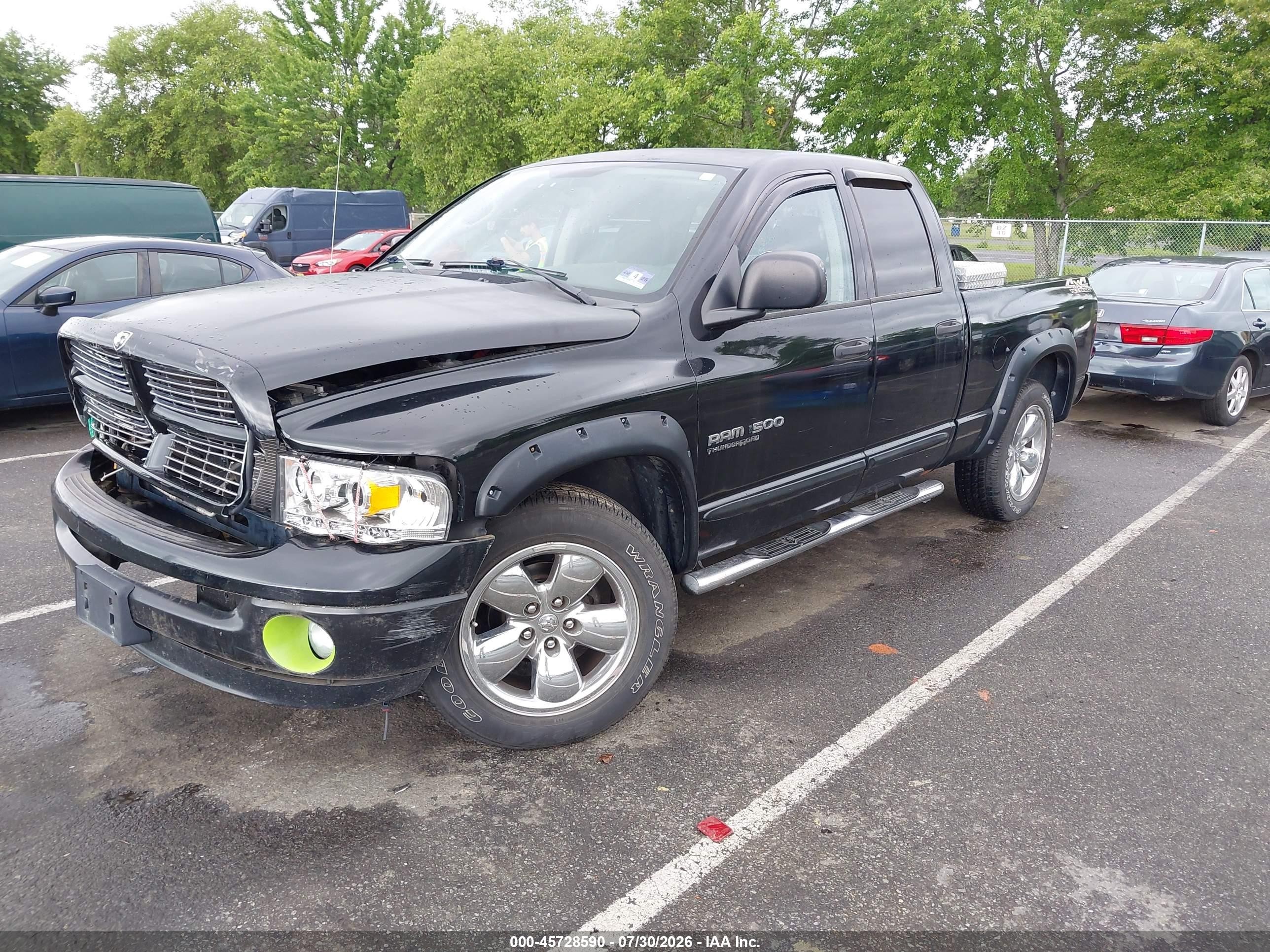 2005 Dodge Ram 1500 Slt/laramie Black vin: 1D7HA18N05S355211