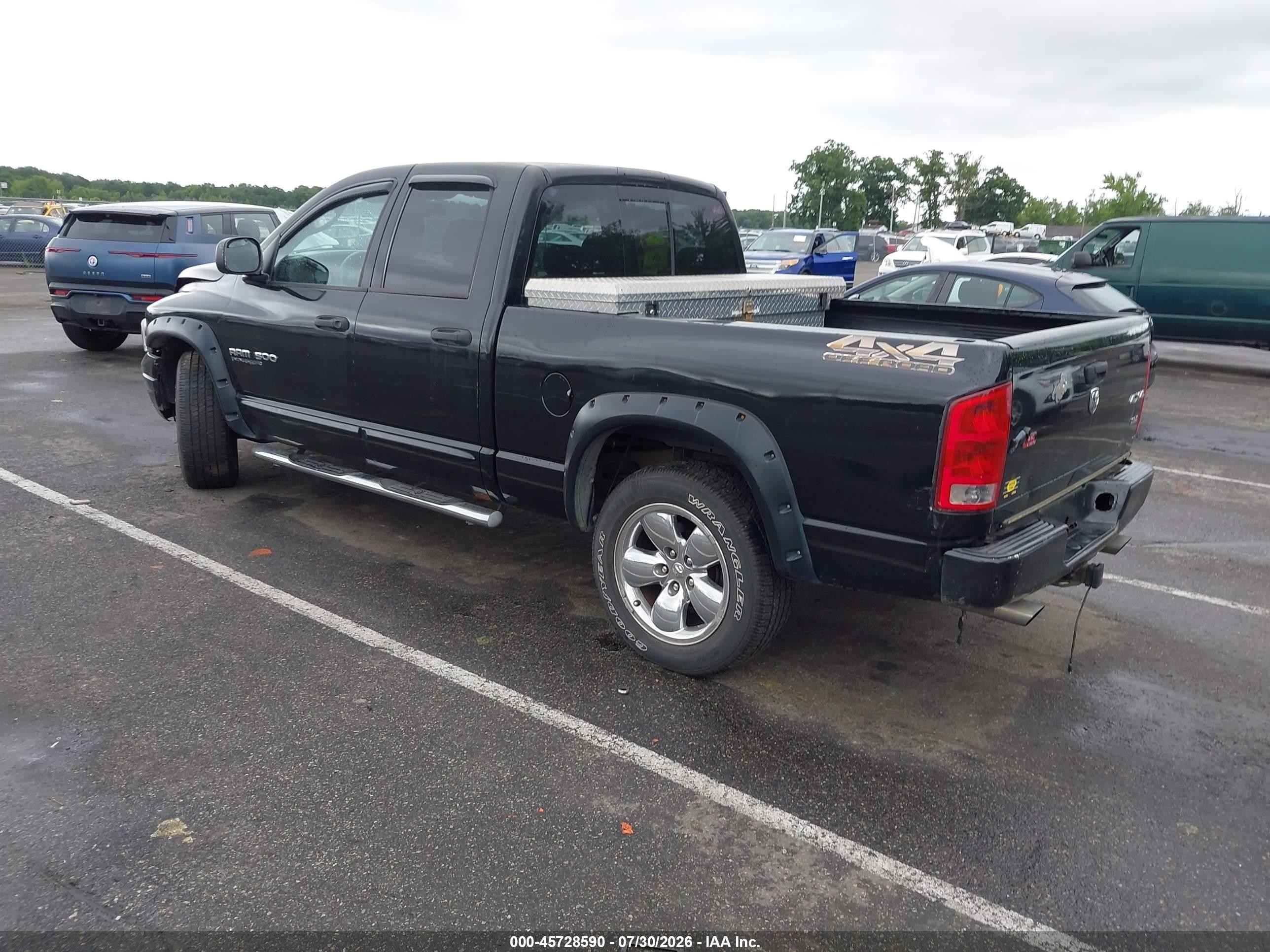 2005 Dodge Ram 1500 Slt/laramie Black vin: 1D7HA18N05S355211