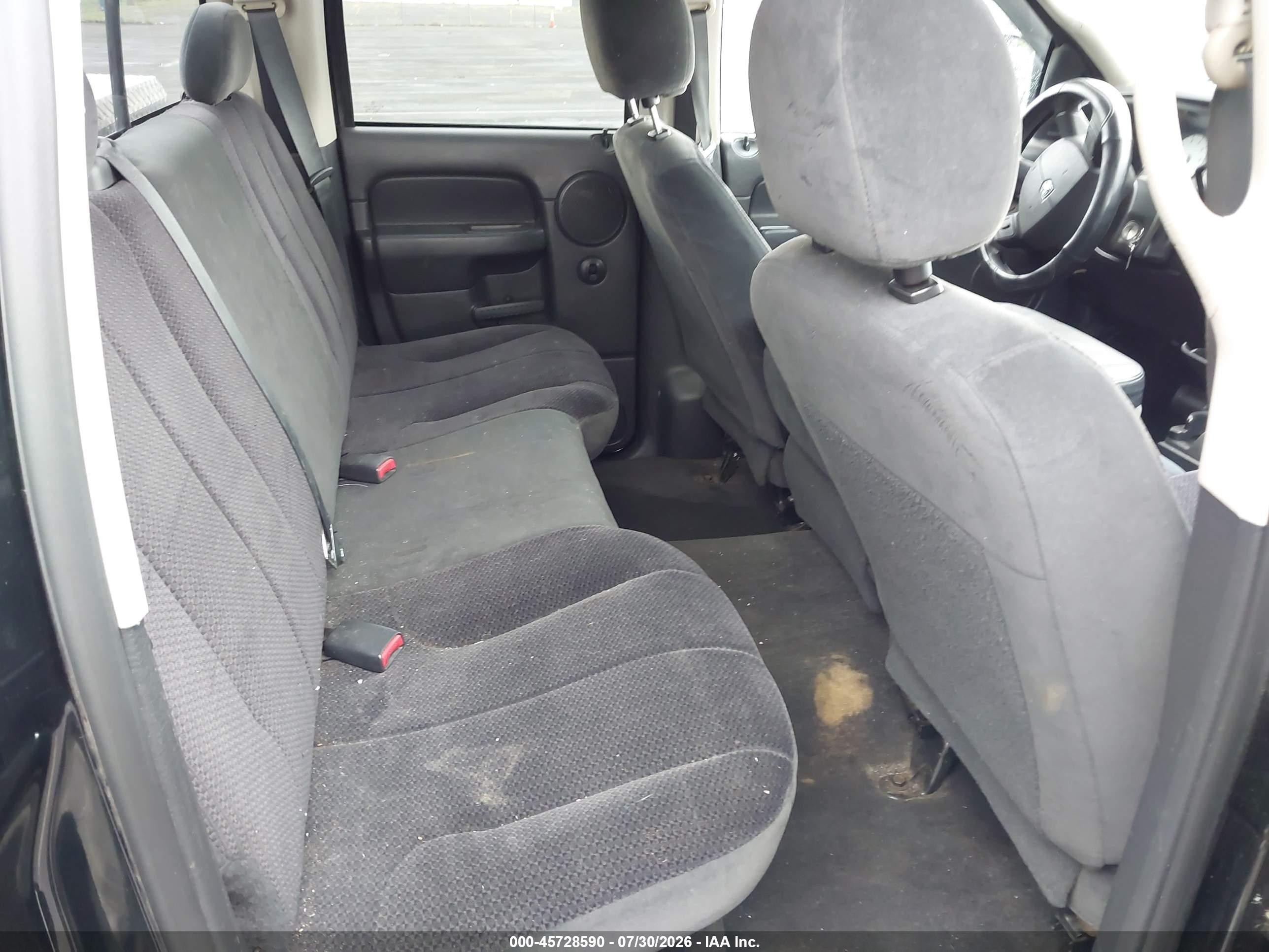 2005 Dodge Ram 1500 Slt/laramie Black vin: 1D7HA18N05S355211