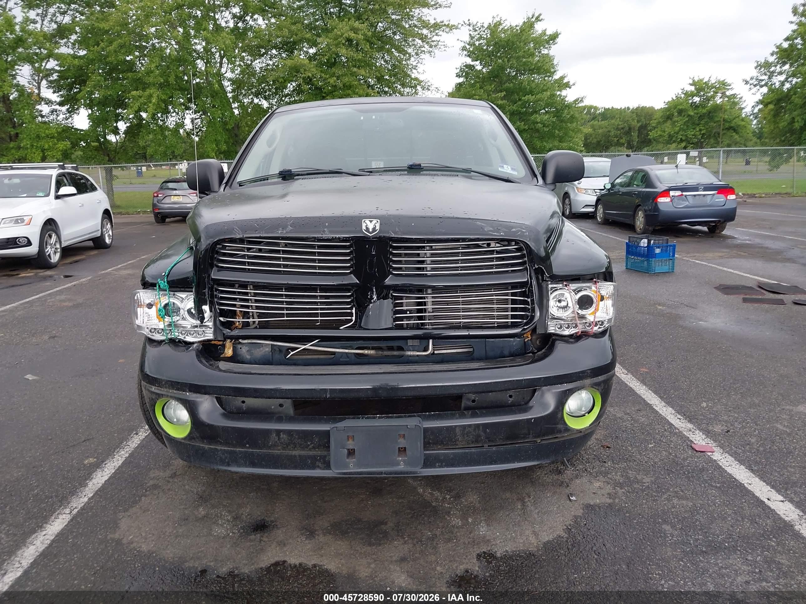 2005 Dodge Ram 1500 Slt/laramie Black vin: 1D7HA18N05S355211