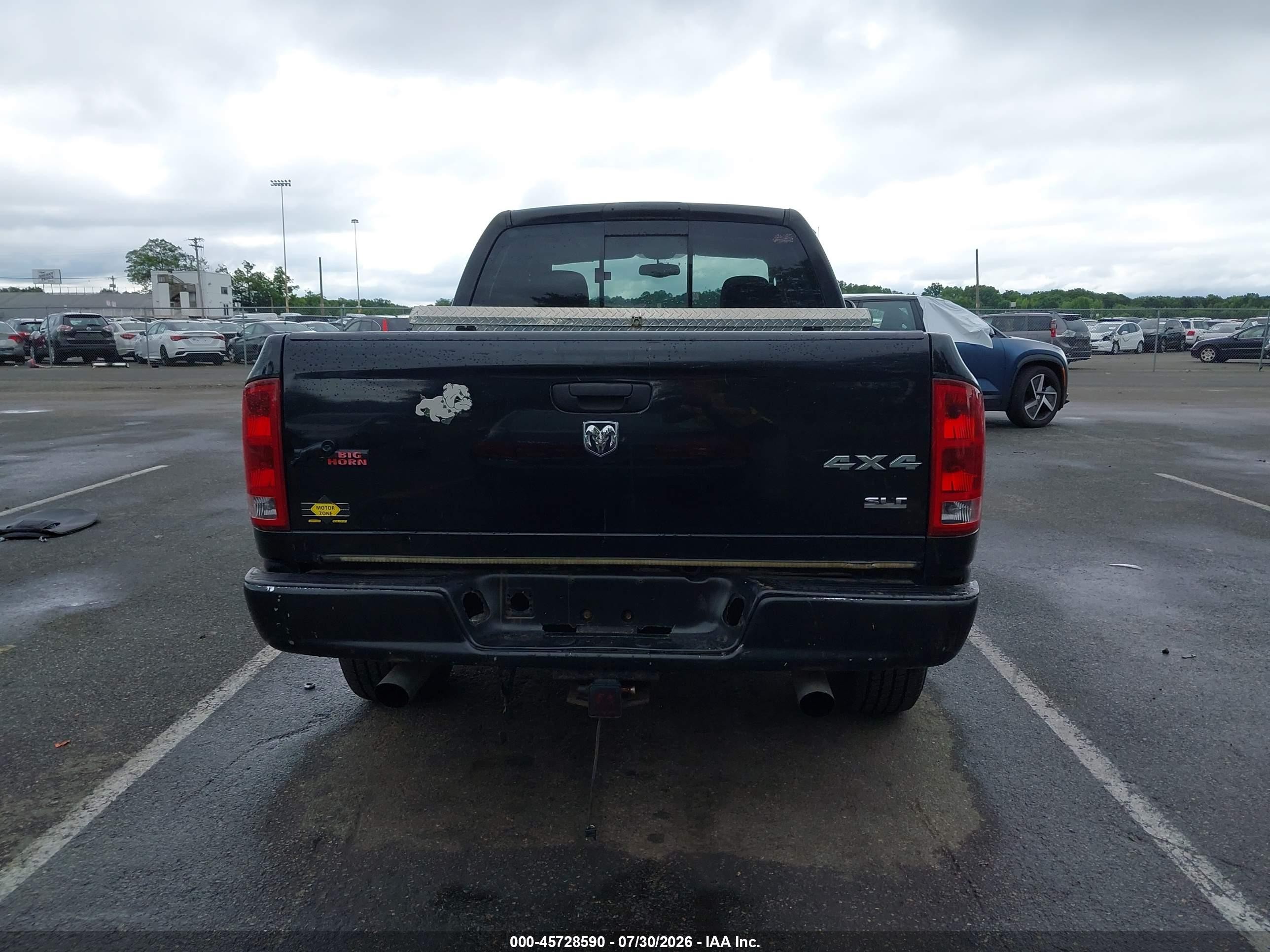 2005 Dodge Ram 1500 Slt/laramie Black vin: 1D7HA18N05S355211