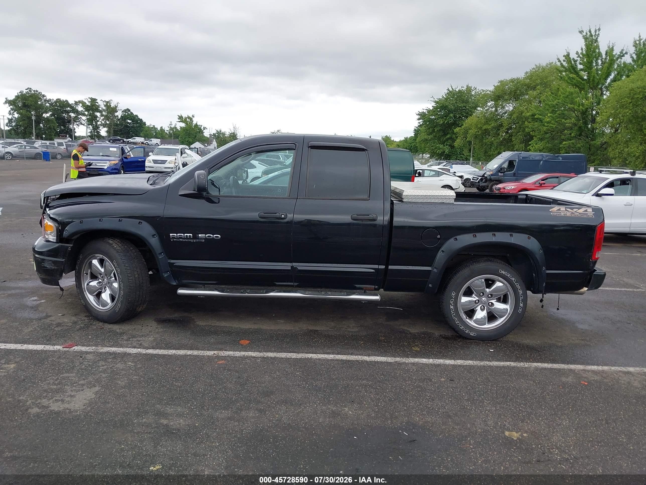 2005 Dodge Ram 1500 Slt/laramie Black vin: 1D7HA18N05S355211