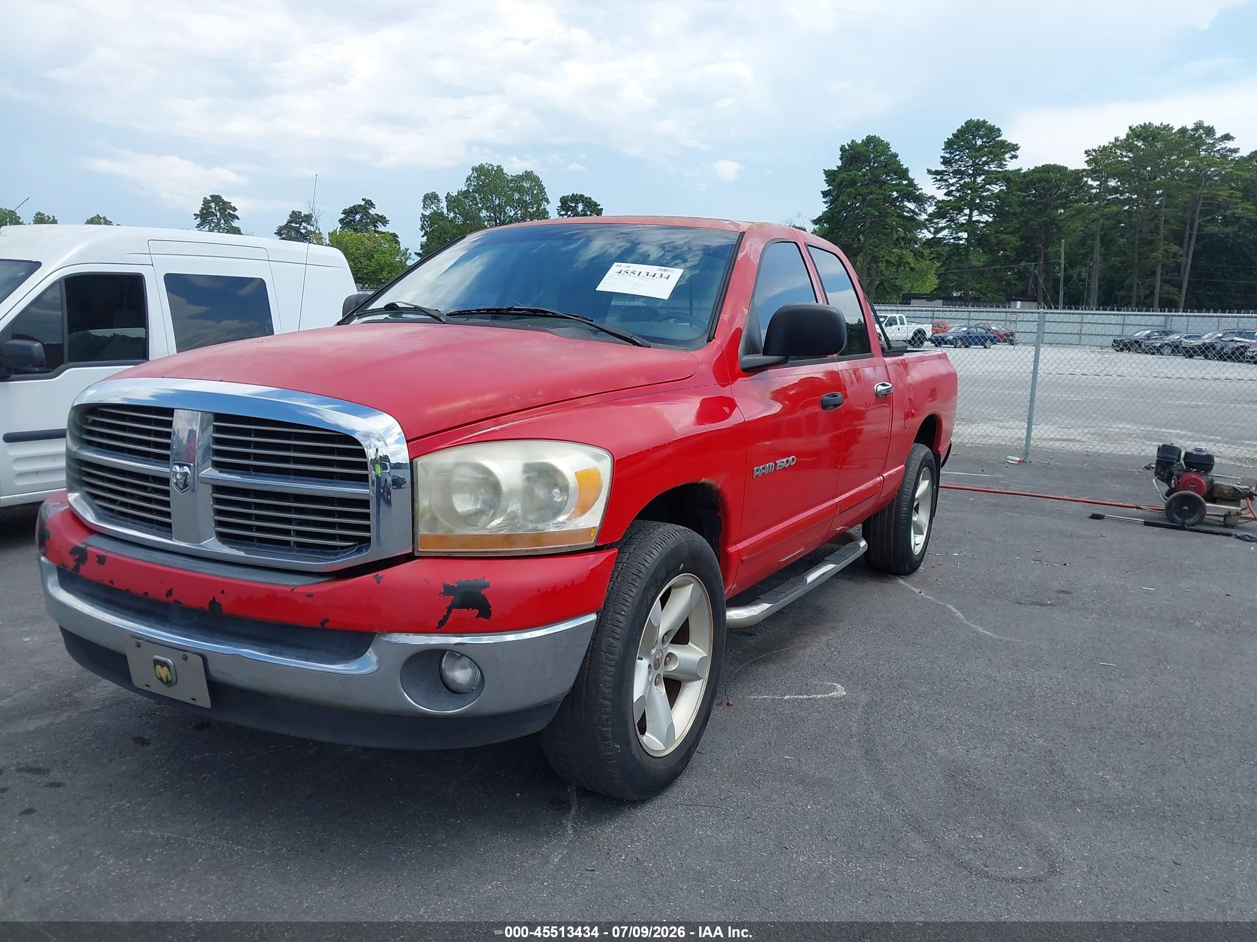 2006 Dodge Ram 1500 Slt Красный vin: 1D7HA18N06S581024