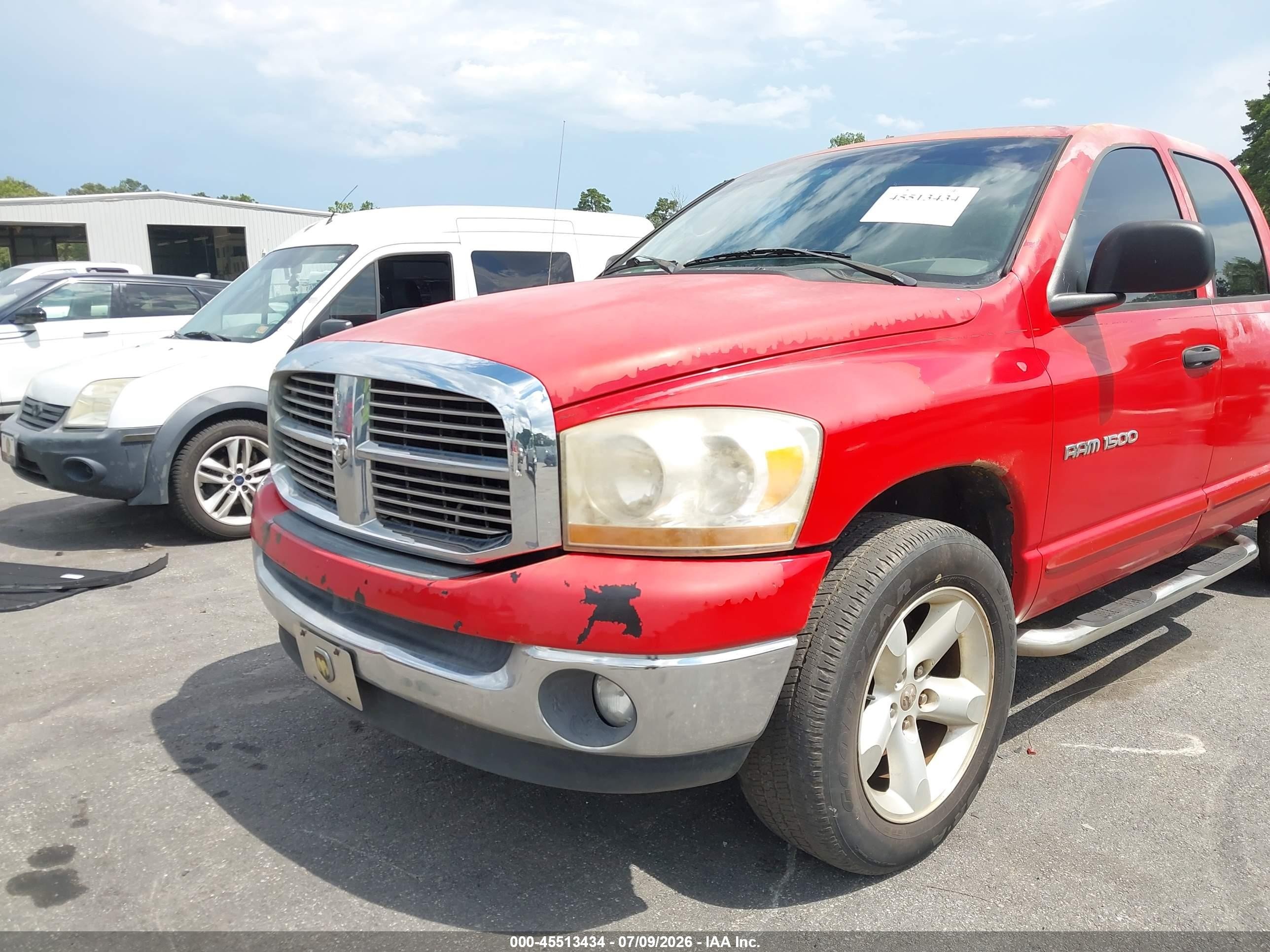 2006 Dodge Ram 1500 Slt Красный vin: 1D7HA18N06S581024