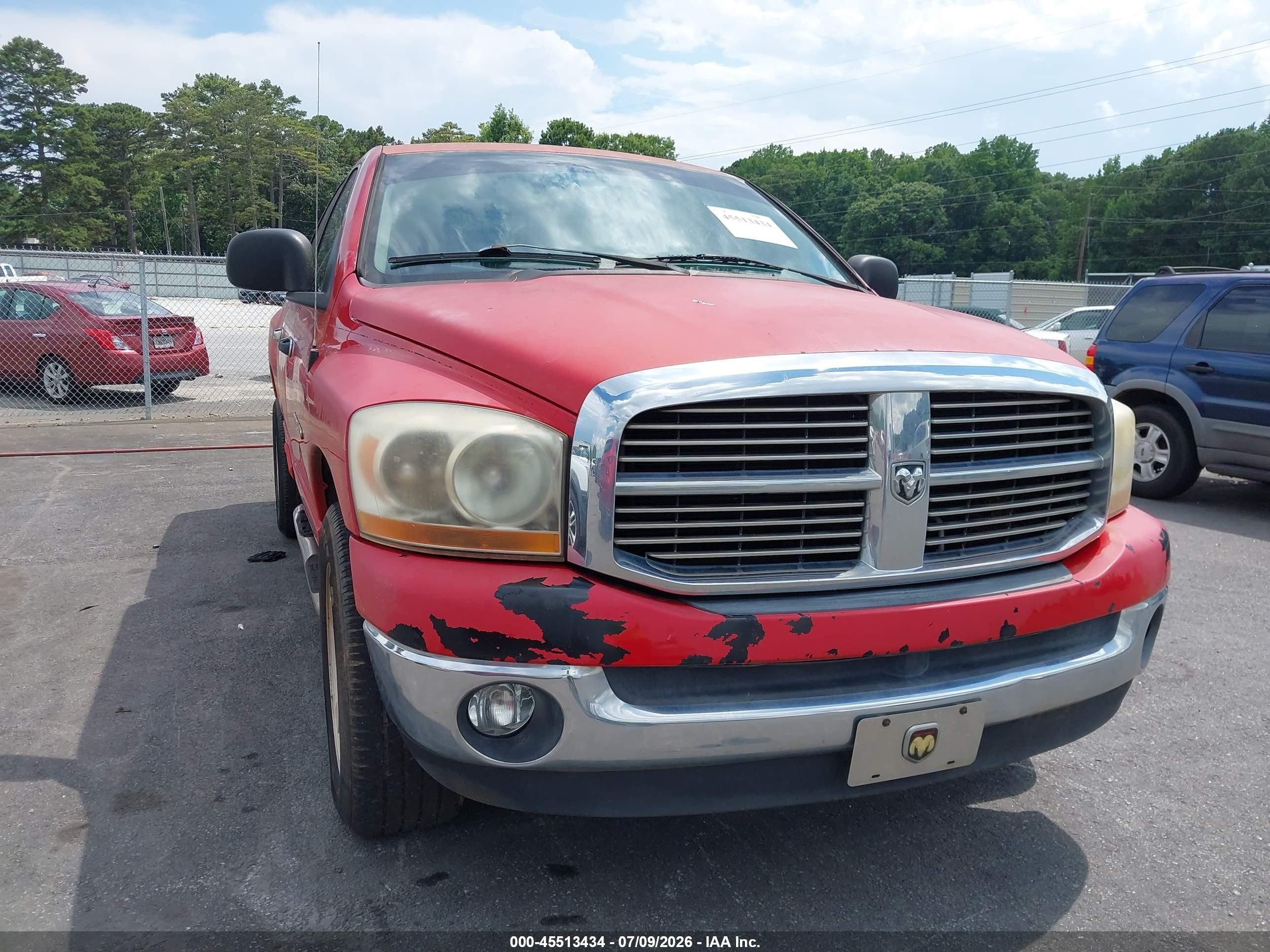 2006 Dodge Ram 1500 Slt Красный vin: 1D7HA18N06S581024