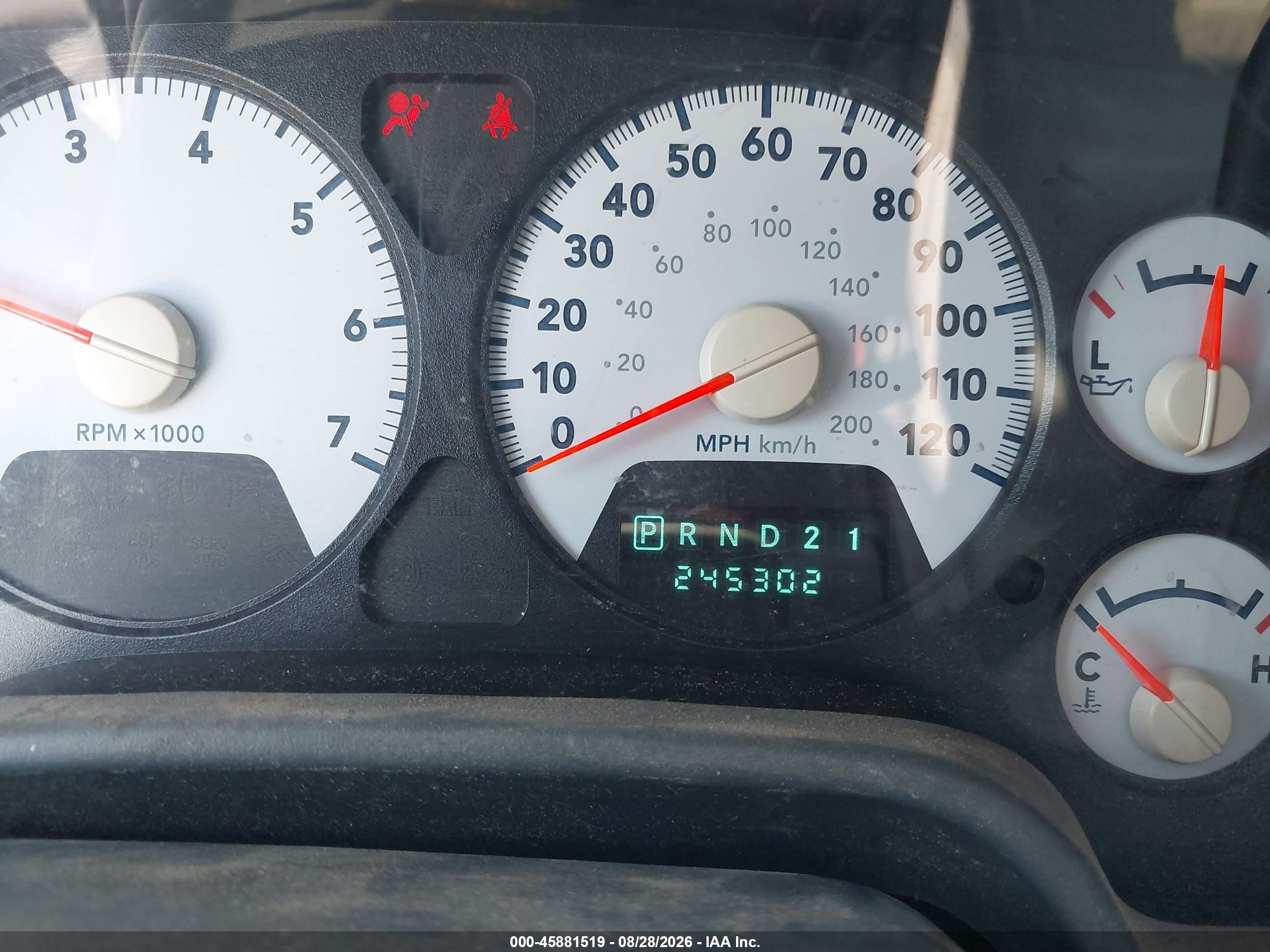 2008 Dodge Ram 1500 Slt Gray vin: 1D7HA18N08J236505