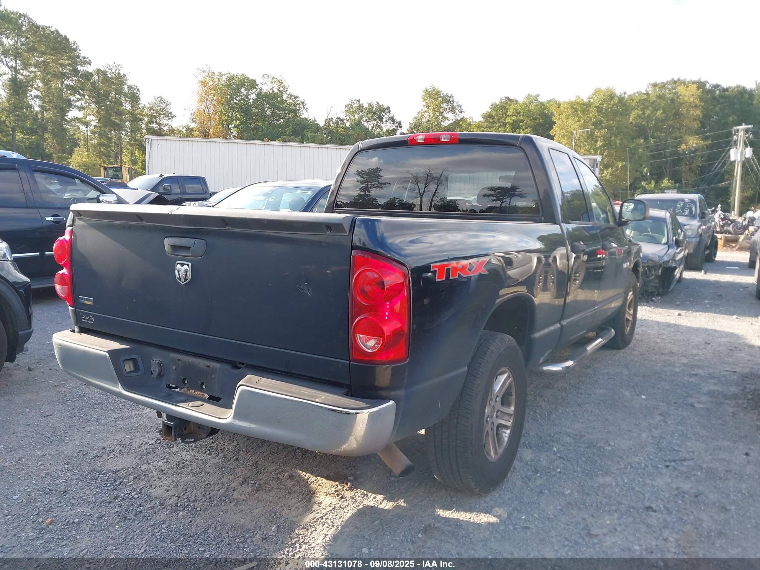 2008 Dodge Ram 1500 St/sxt Черный vin: 1D7HA18N08S520890