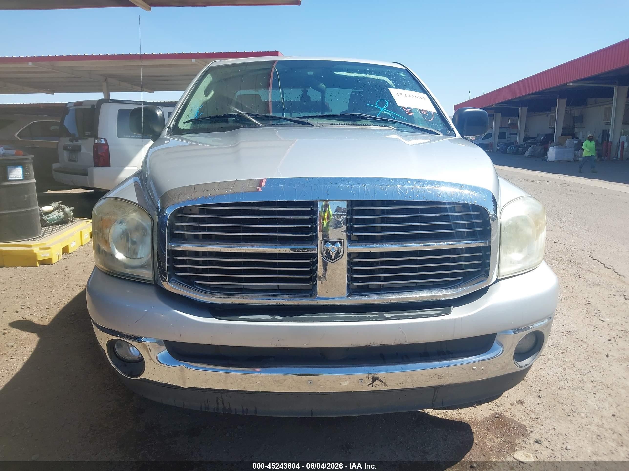 2008 Dodge Ram 1500 Slt Gray vin: 1D7HA18N08S537723