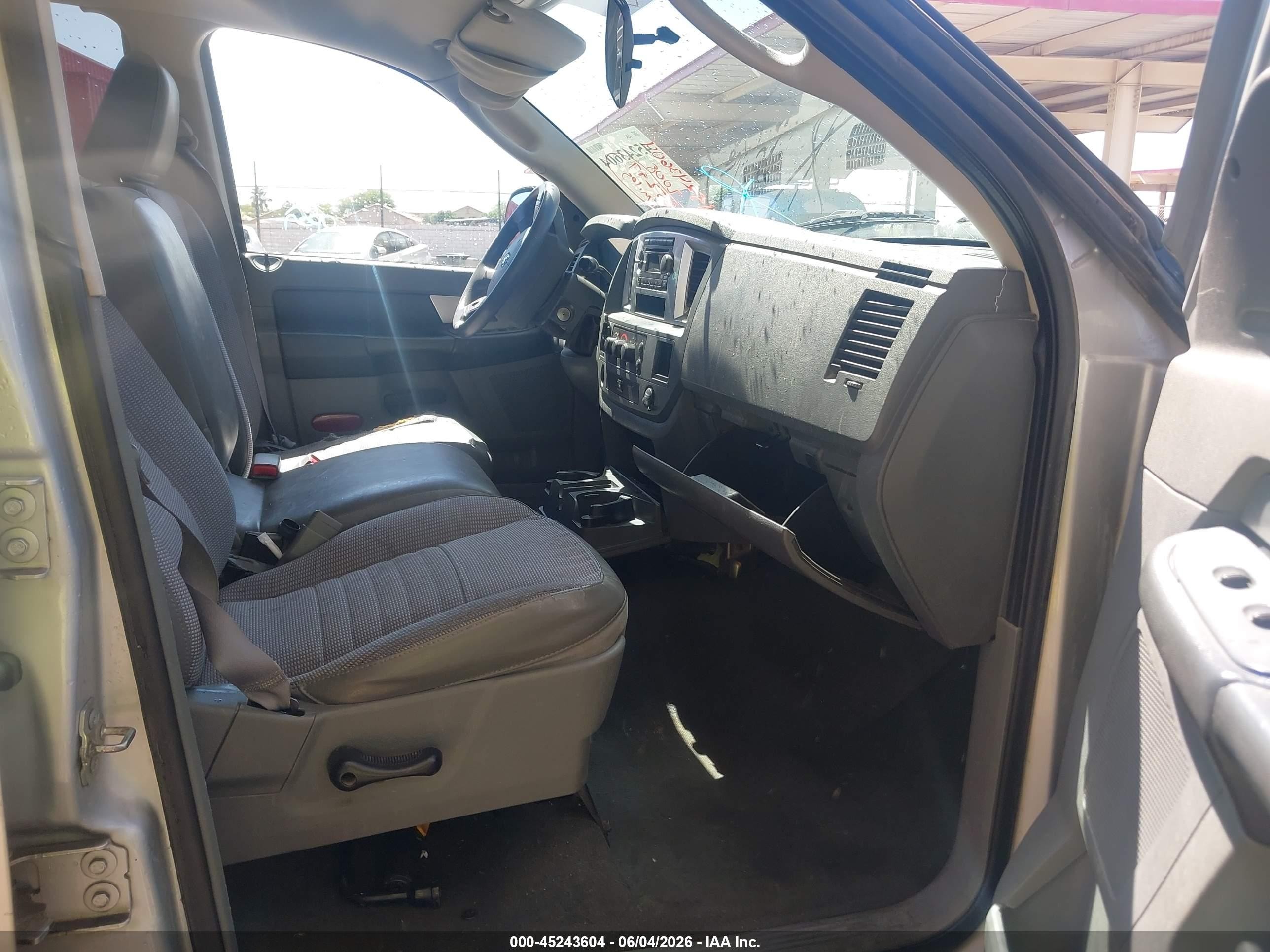 2008 Dodge Ram 1500 Slt Gray vin: 1D7HA18N08S537723
