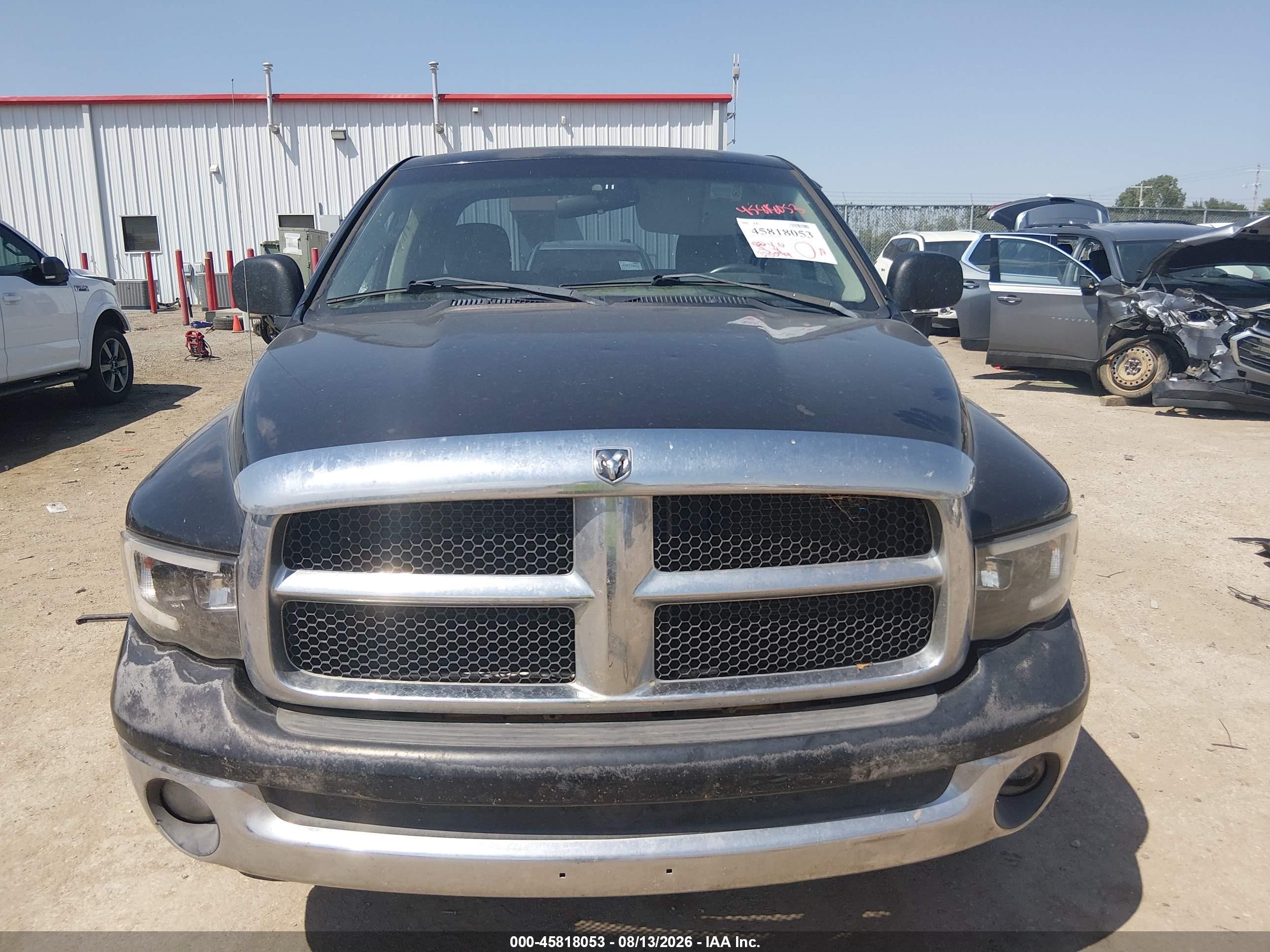 2003 Dodge Ram 1500 Slt/laramie/st Black vin: 1D7HA18N13J673048
