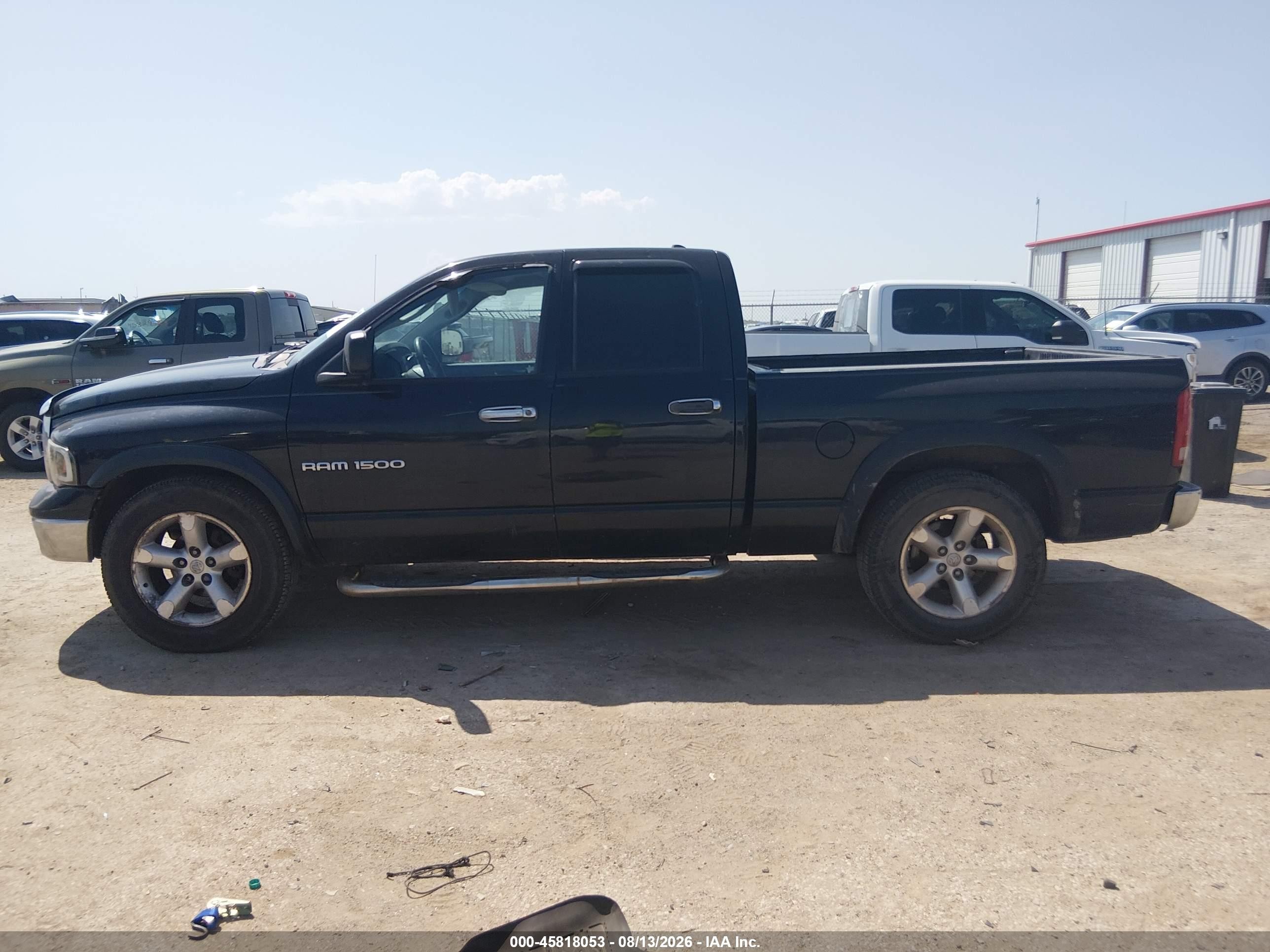 2003 Dodge Ram 1500 Slt/laramie/st Black vin: 1D7HA18N13J673048