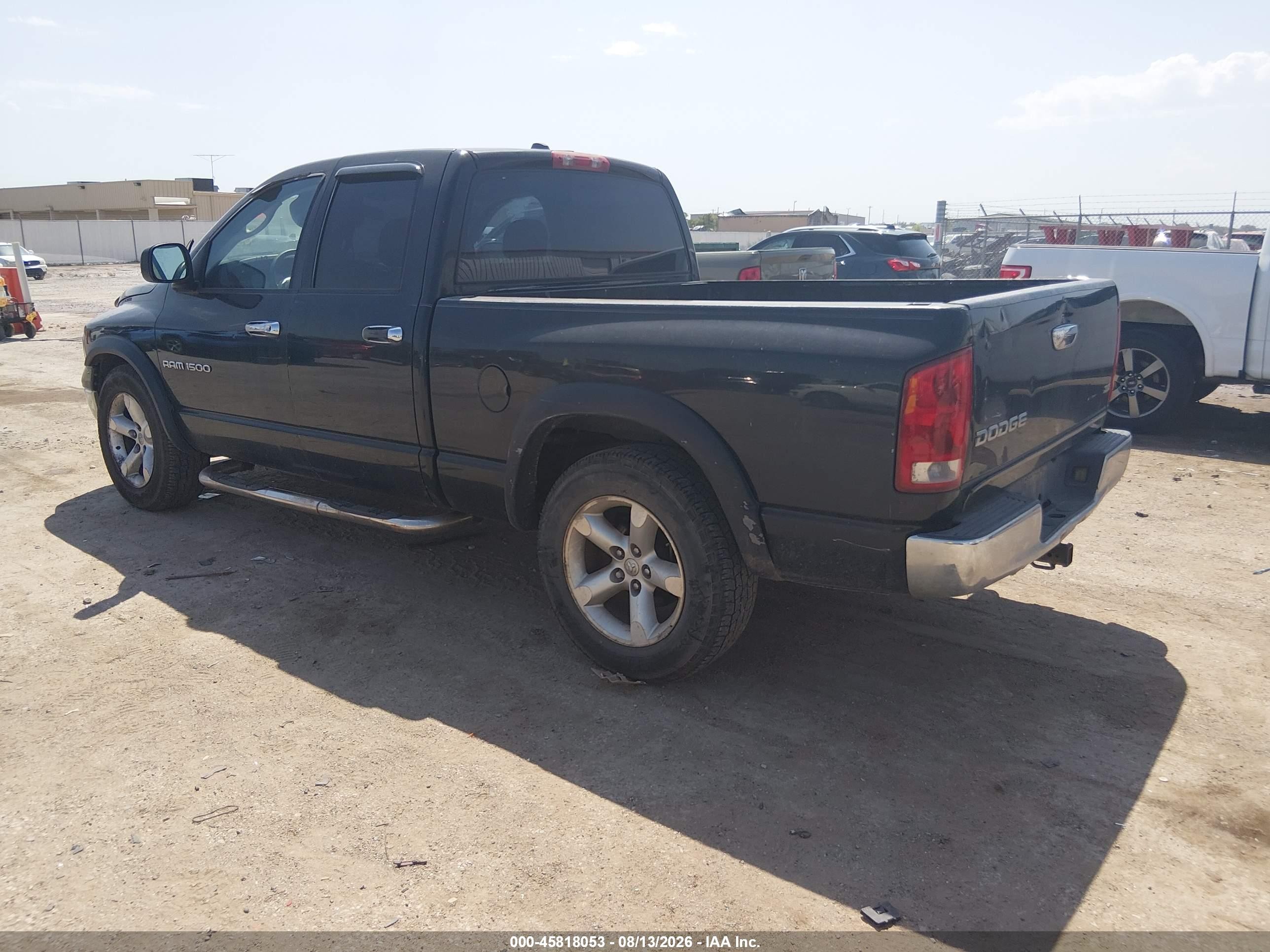 2003 Dodge Ram 1500 Slt/laramie/st Black vin: 1D7HA18N13J673048
