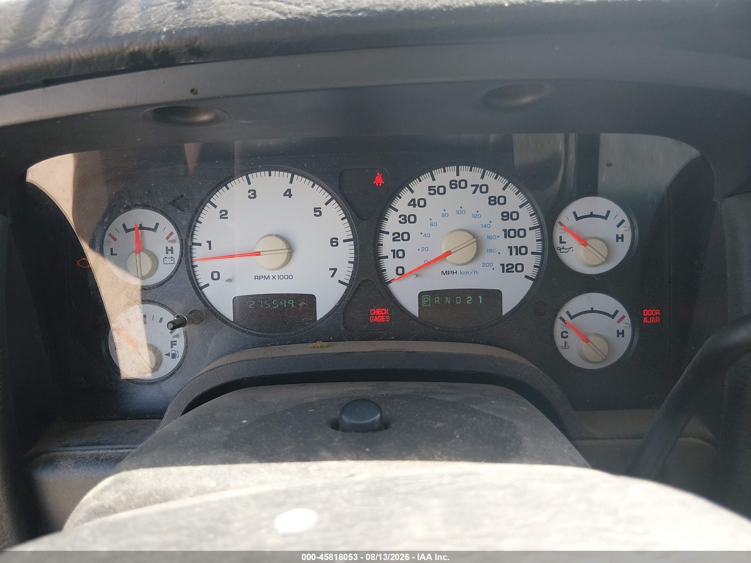 2003 Dodge Ram 1500 Slt/laramie/st Black vin: 1D7HA18N13J673048