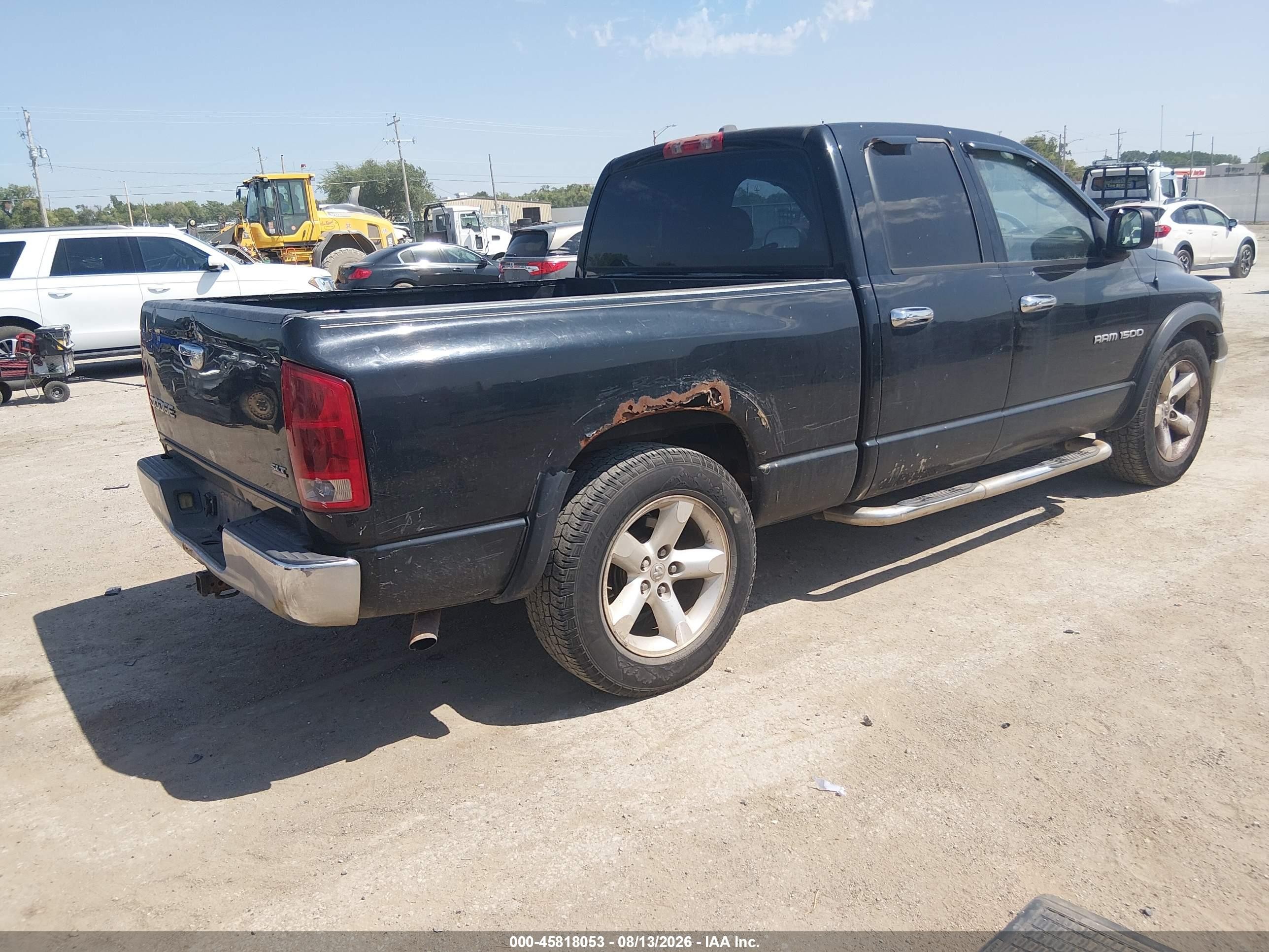 2003 Dodge Ram 1500 Slt/laramie/st Black vin: 1D7HA18N13J673048