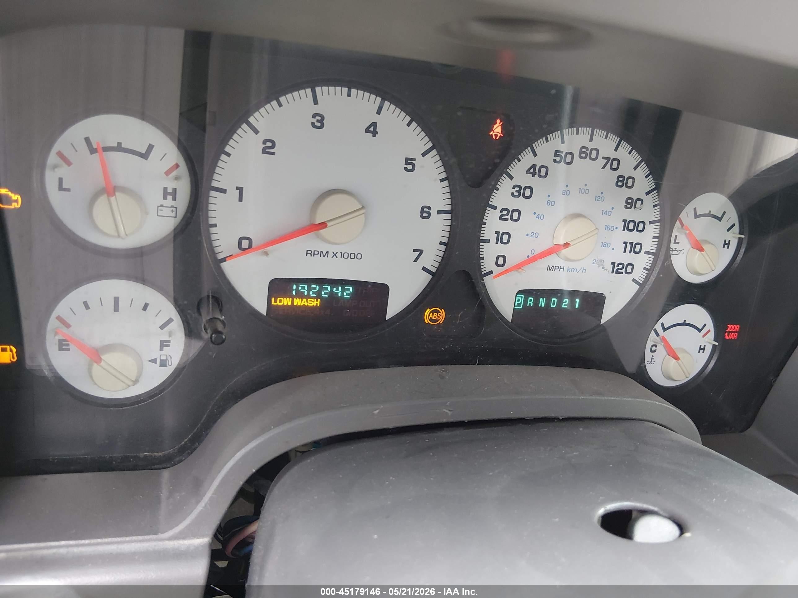 2003 Dodge Ram 1500 Slt/laramie/st Beige vin: 1D7HA18N13S281620