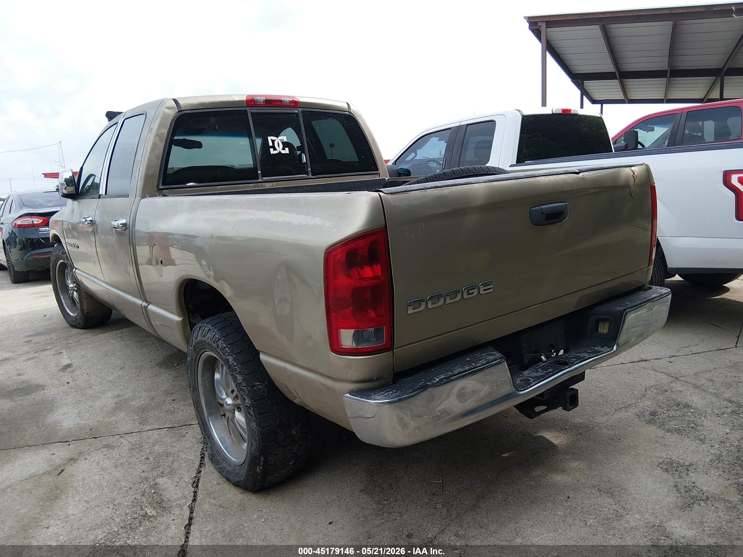 2003 Dodge Ram 1500 Slt/laramie/st Beige vin: 1D7HA18N13S281620