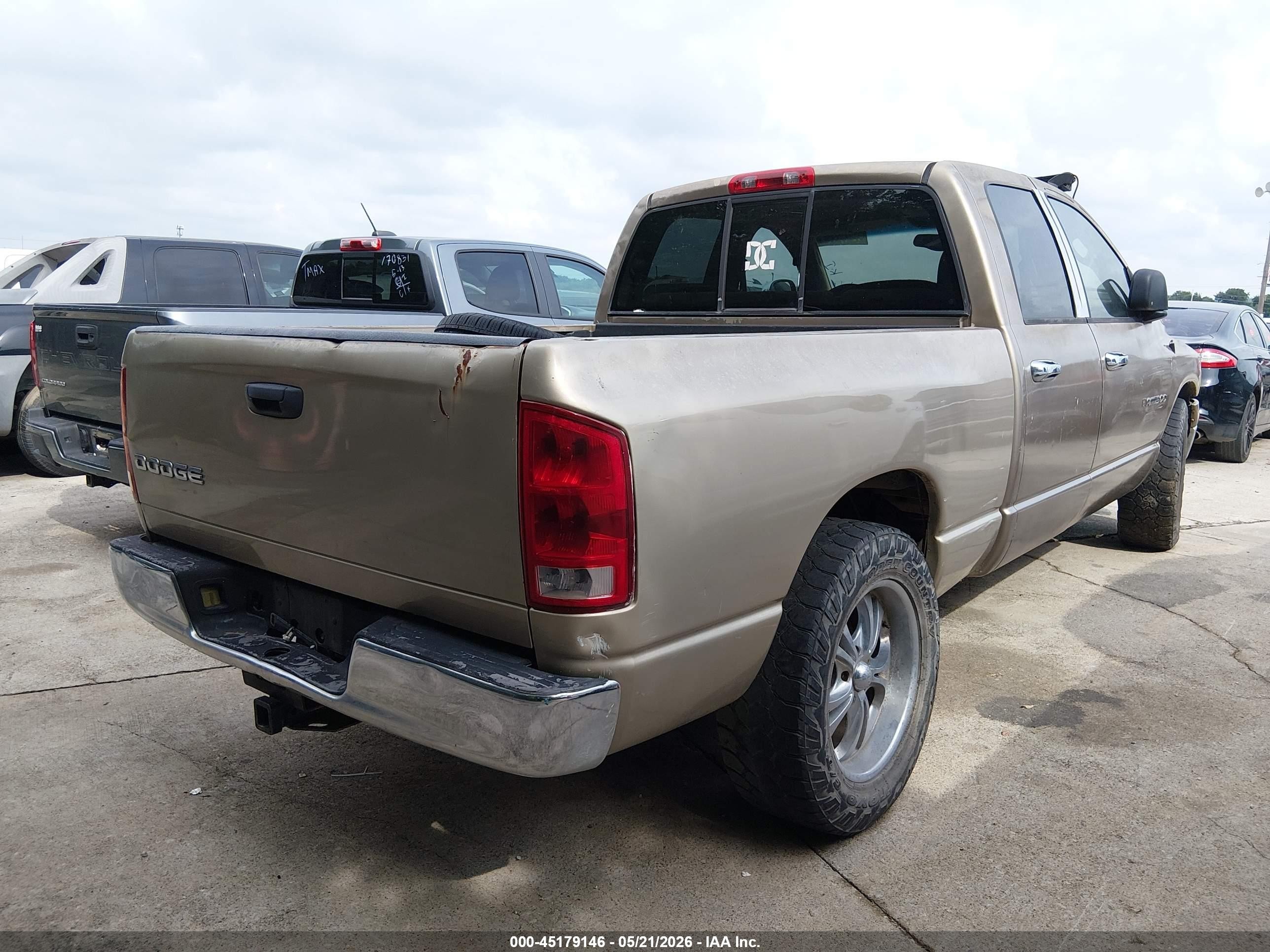 2003 Dodge Ram 1500 Slt/laramie/st Beige vin: 1D7HA18N13S281620