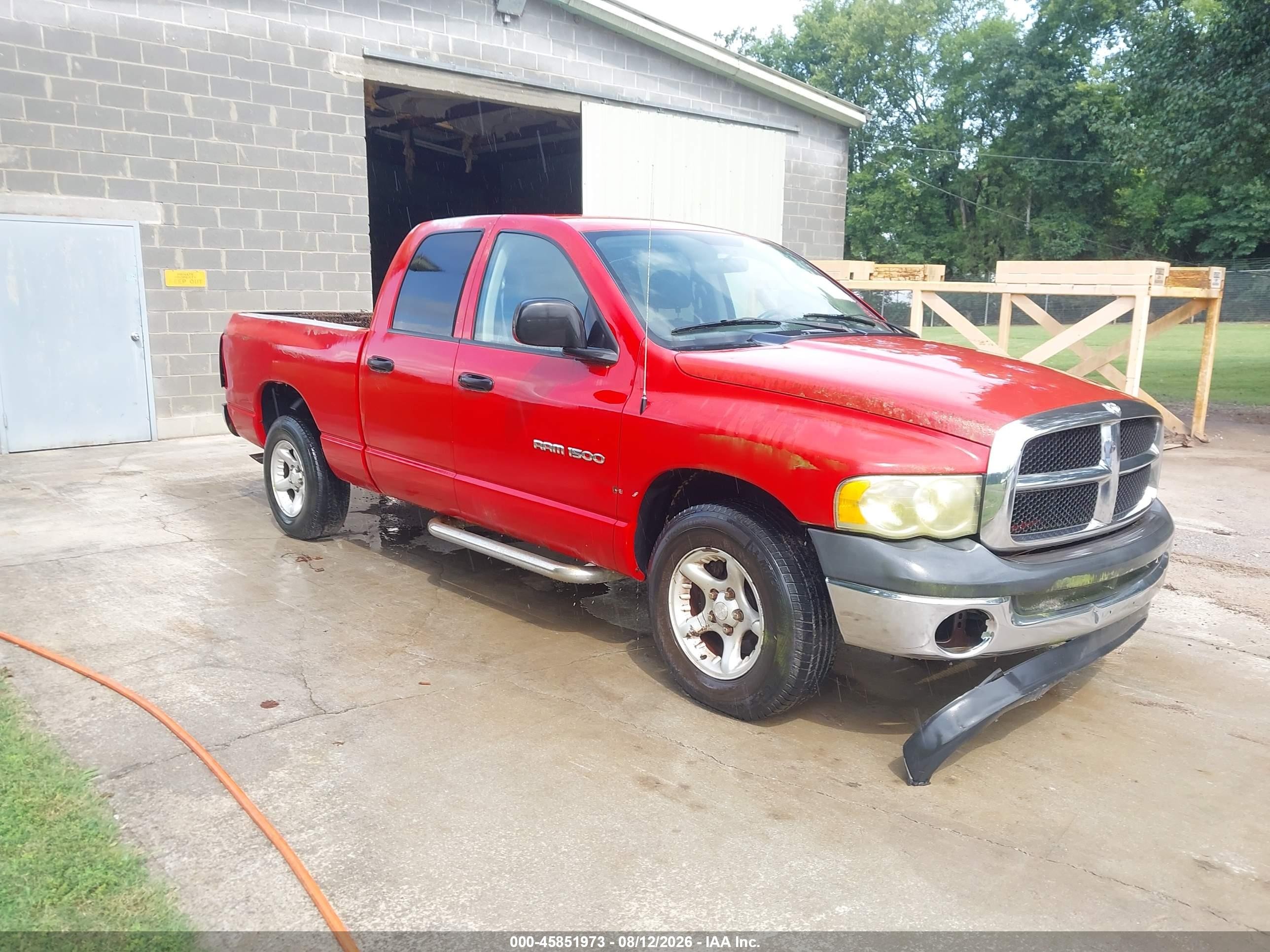2004 Dodge Ram 1500 St Красный vin: 1D7HA18N14S569283