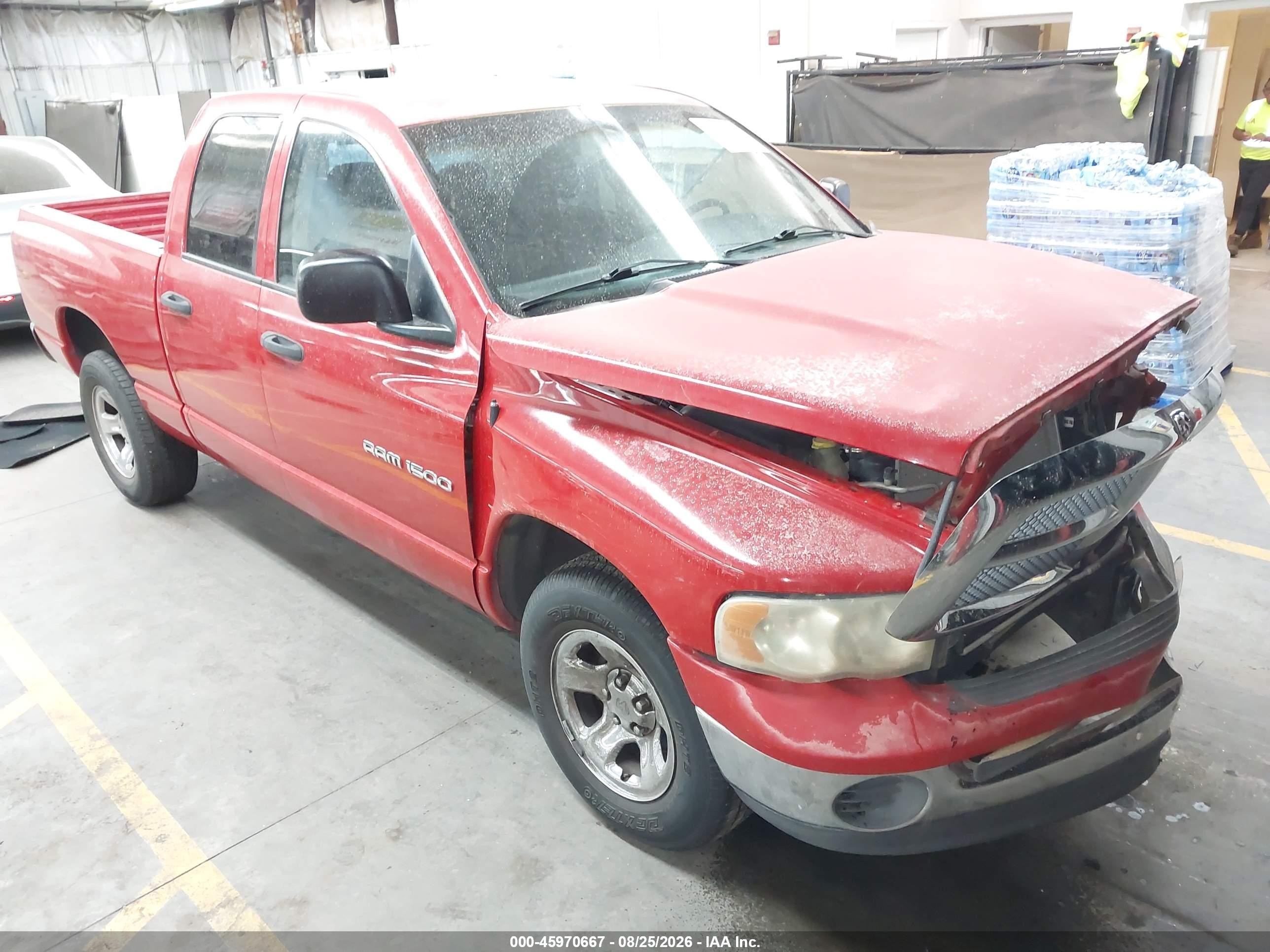 2004 Dodge Ram 1500 Slt/laramie Red vin: 1D7HA18N14S601665