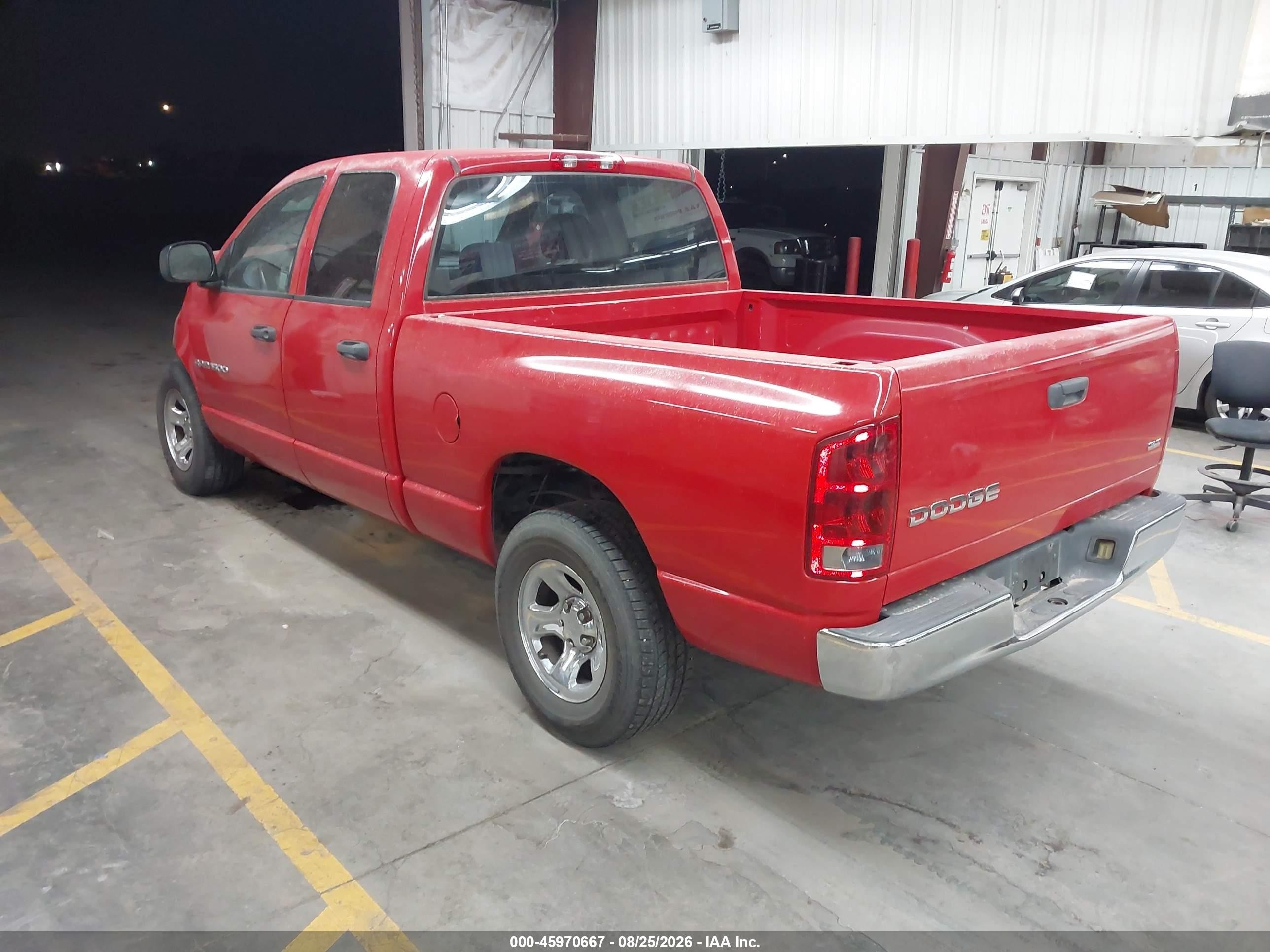 2004 Dodge Ram 1500 Slt/laramie Red vin: 1D7HA18N14S601665