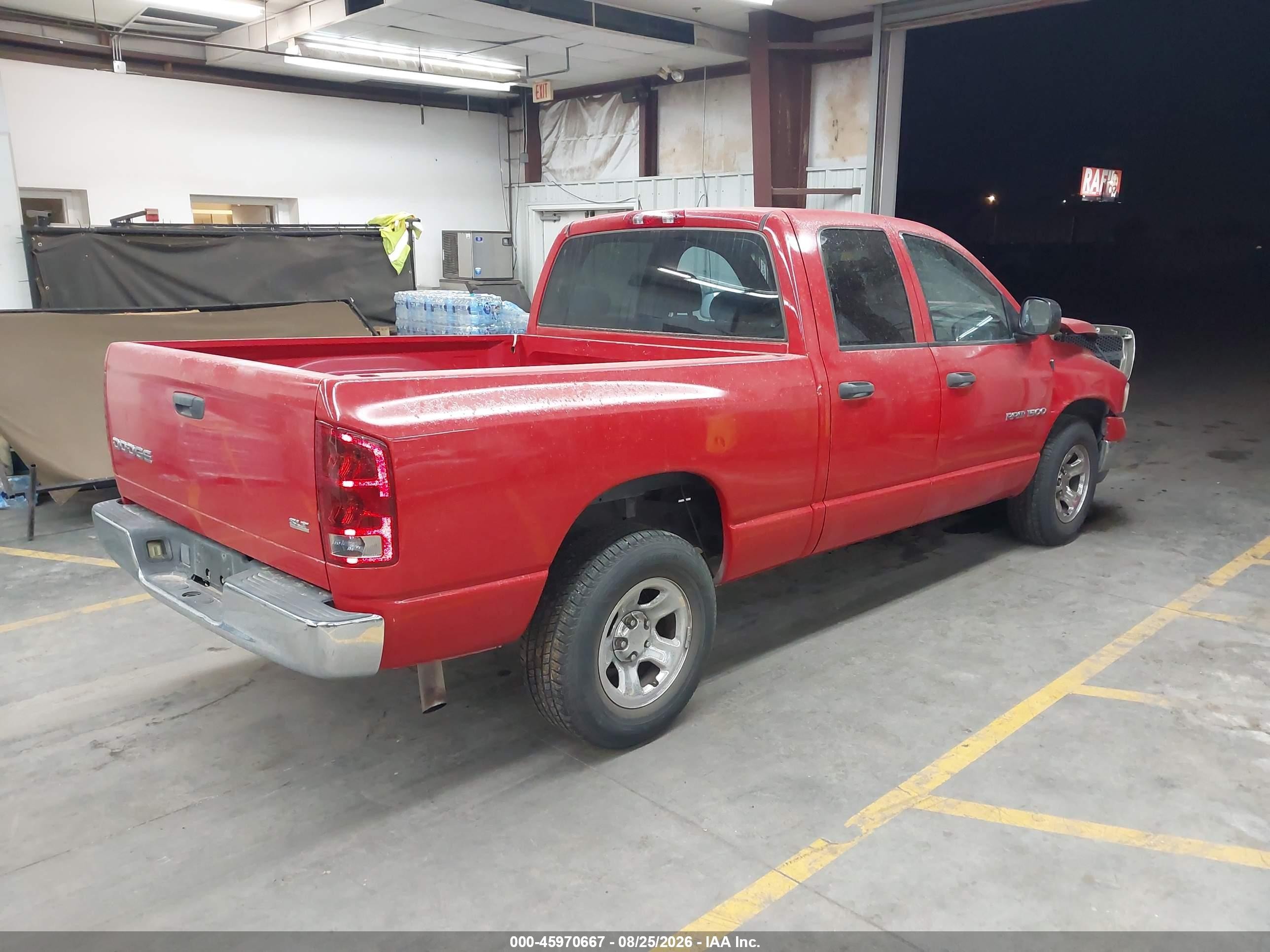2004 Dodge Ram 1500 Slt/laramie Red vin: 1D7HA18N14S601665