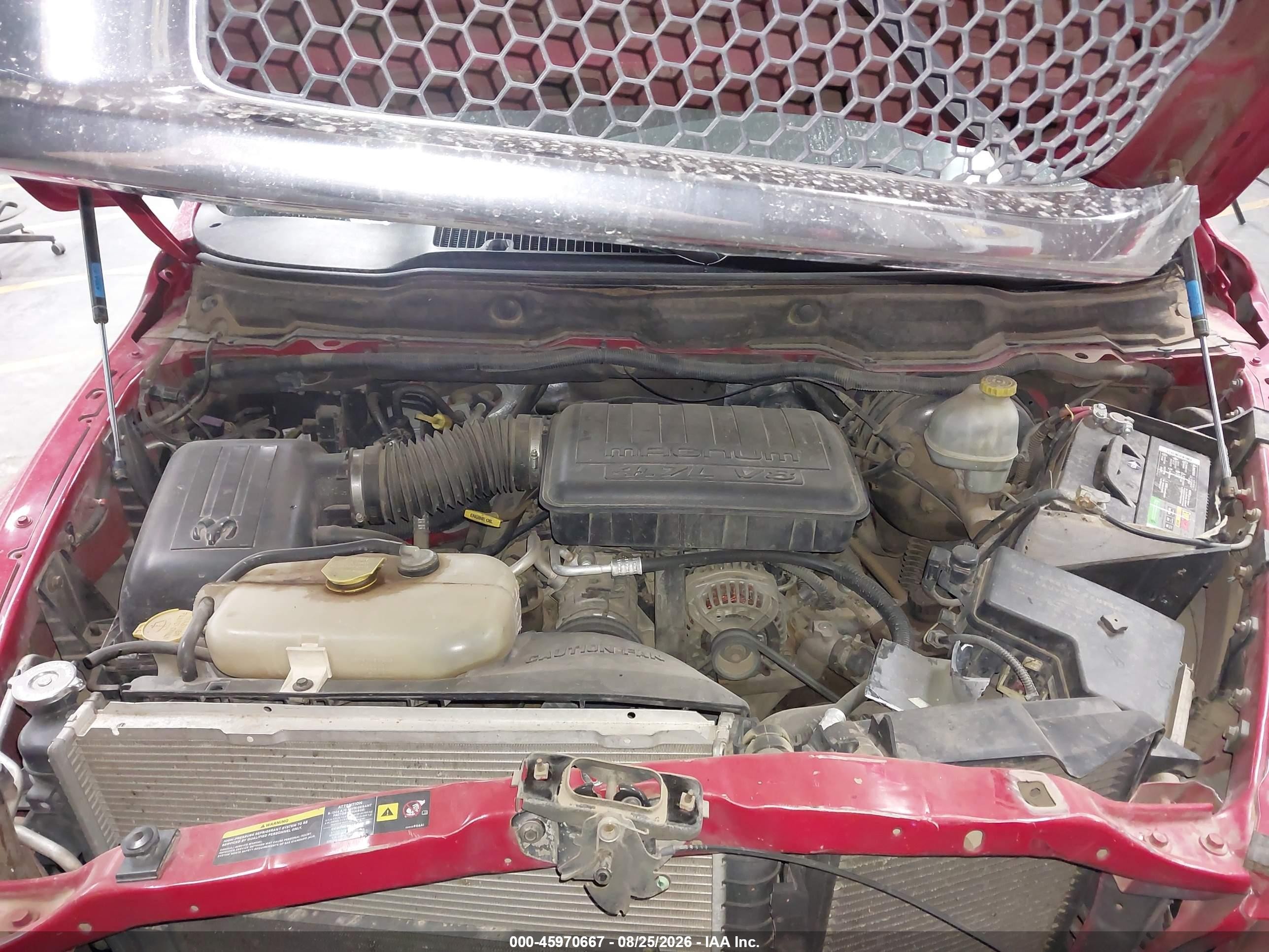2004 Dodge Ram 1500 Slt/laramie Red vin: 1D7HA18N14S601665