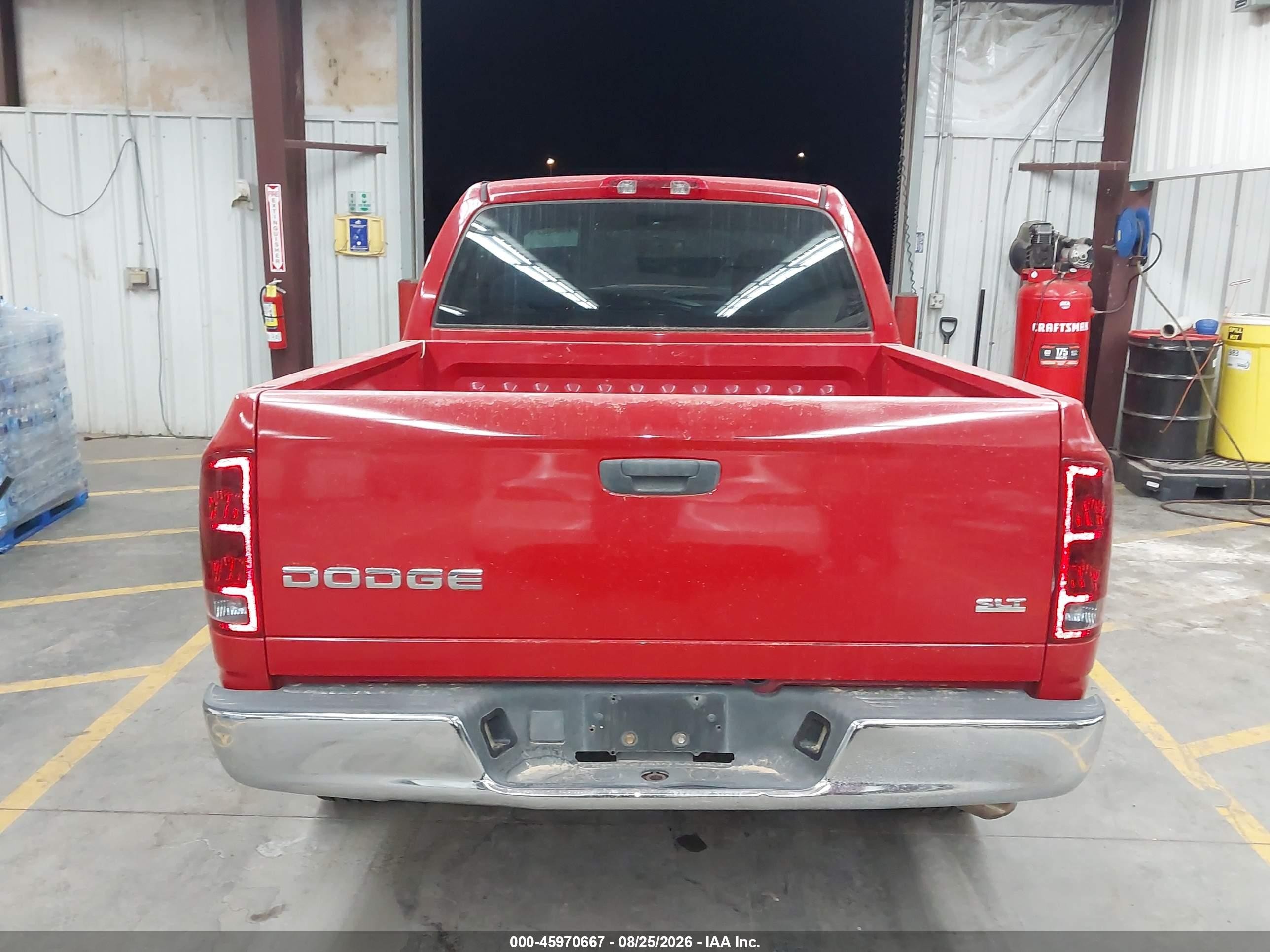 2004 Dodge Ram 1500 Slt/laramie Red vin: 1D7HA18N14S601665
