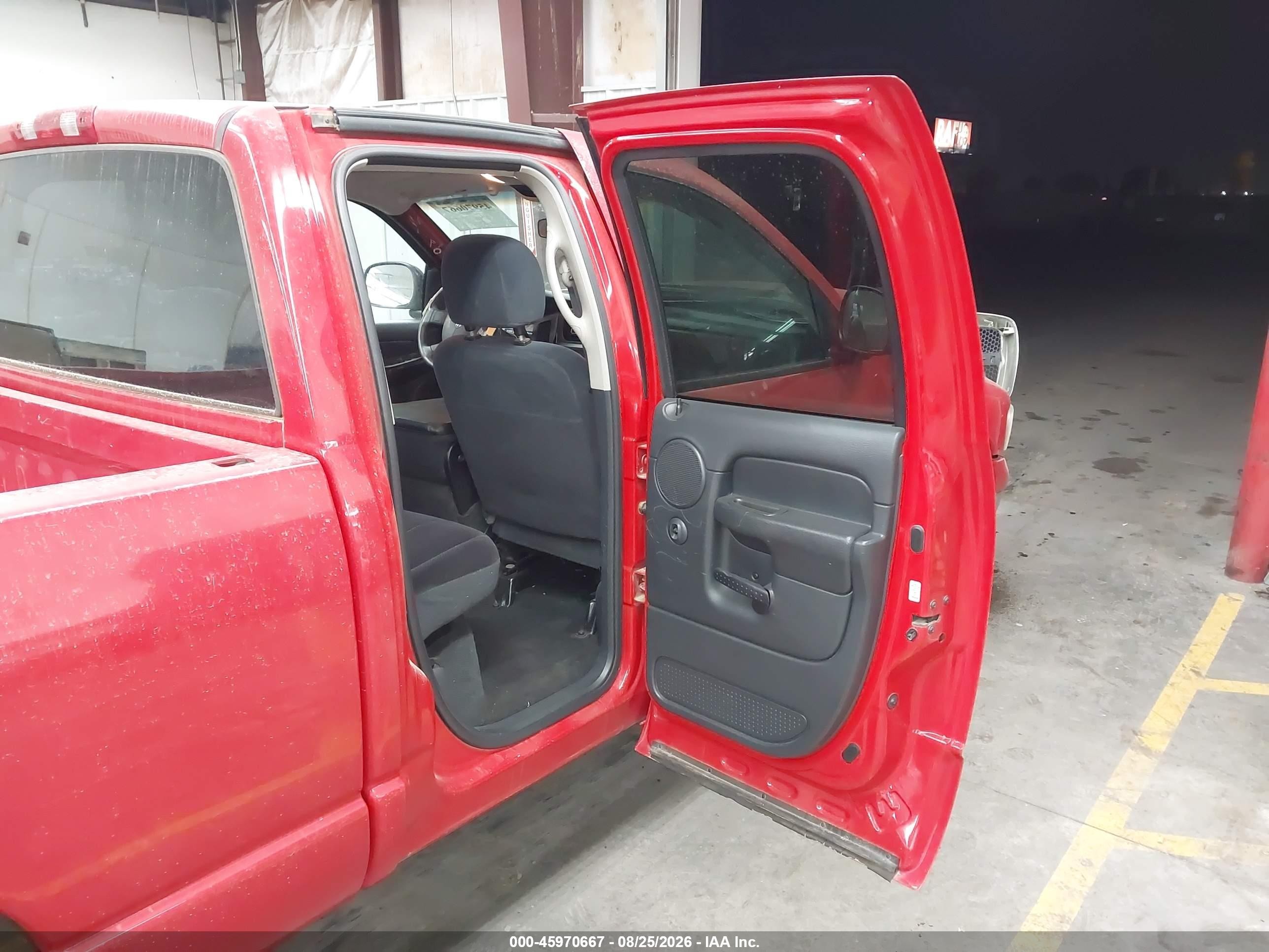 2004 Dodge Ram 1500 Slt/laramie Red vin: 1D7HA18N14S601665