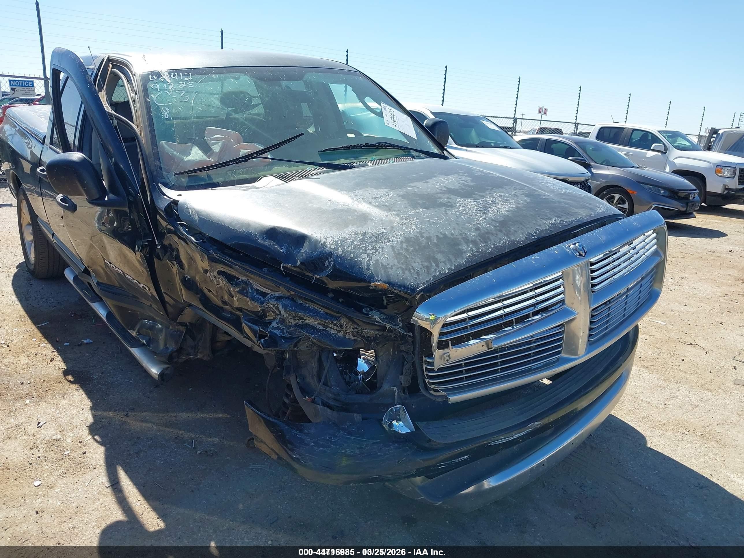 2004 Dodge Ram 1500 Slt/laramie Черный vin: 1D7HA18N14S676057